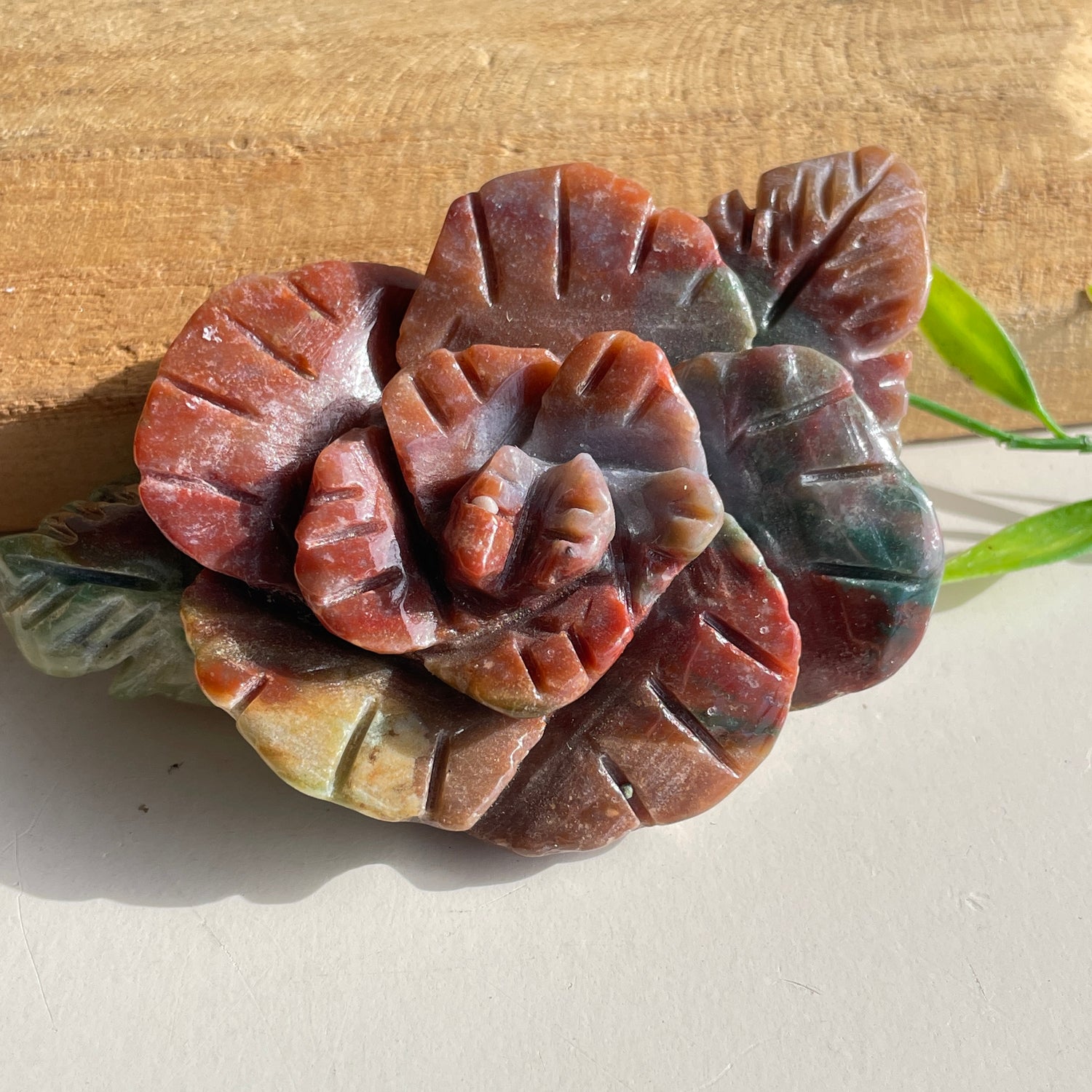 Ocean Jasper Flower 9.2cm