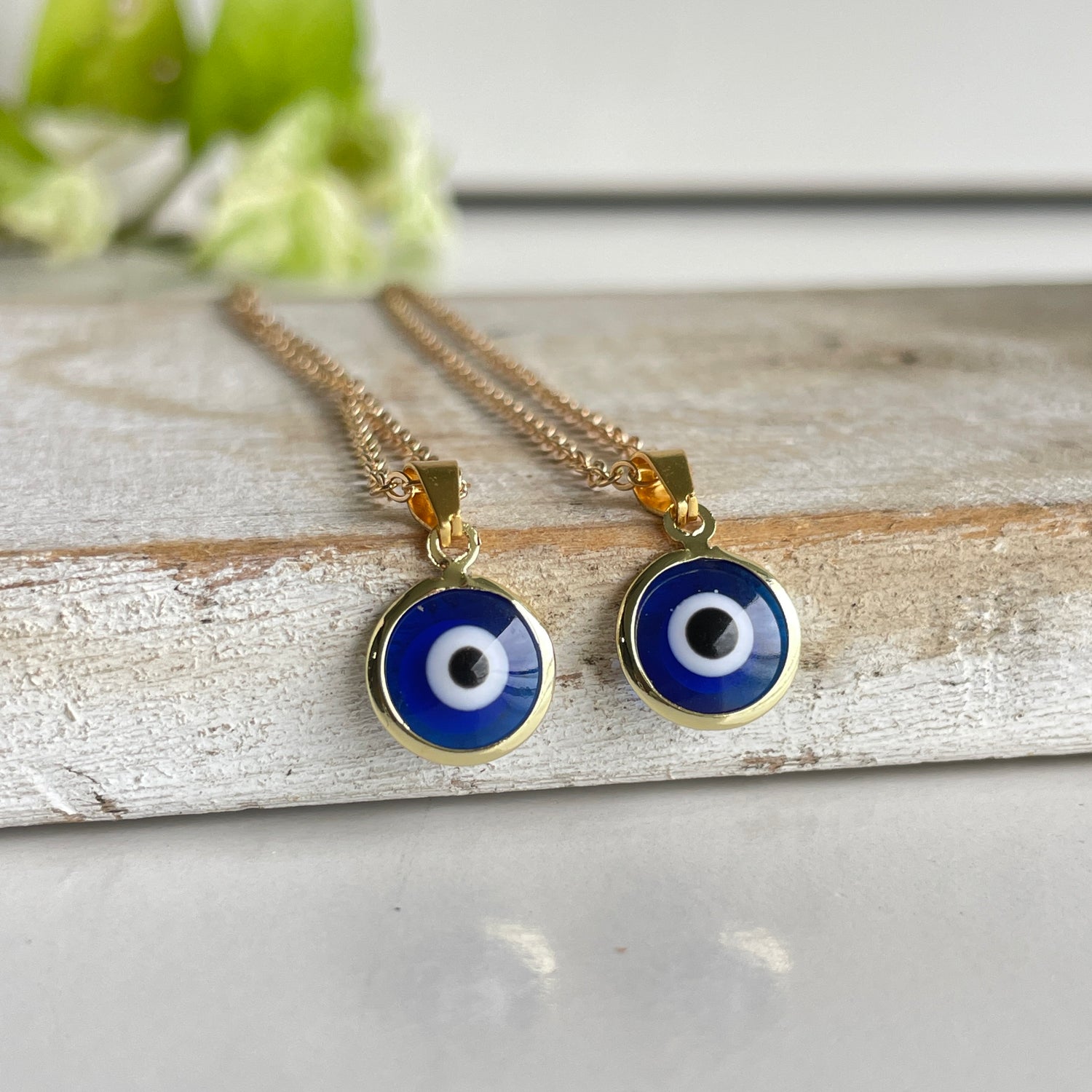 Gold Evil Eye Necklace