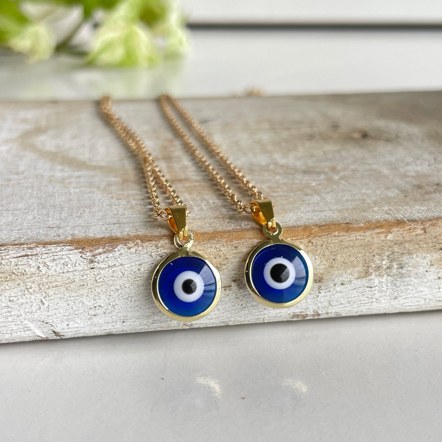 Gold Evil Eye Necklace