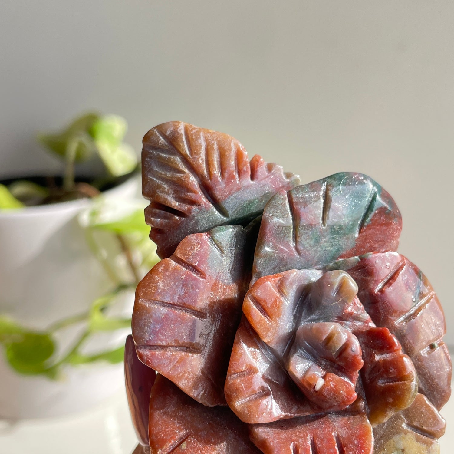 Ocean Jasper Flower 9.2cm