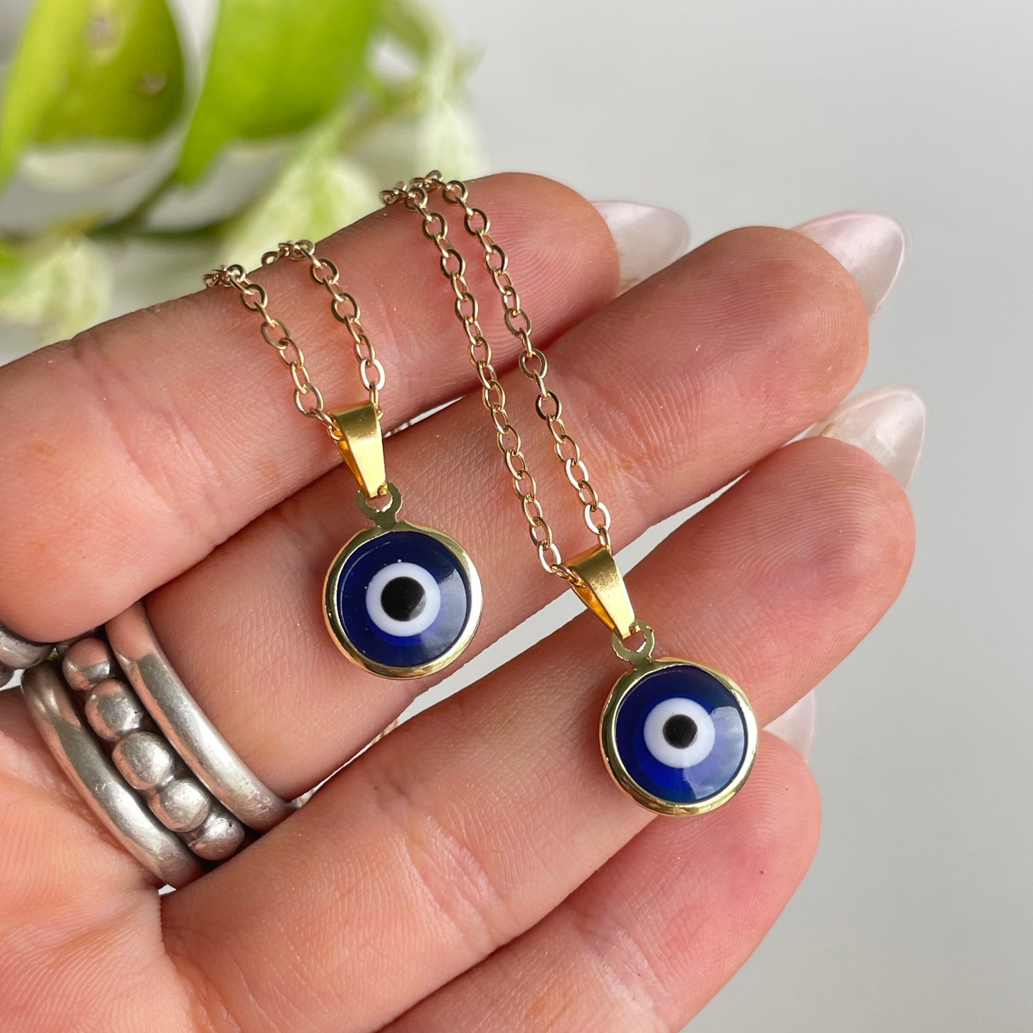 Gold Evil Eye Necklace
