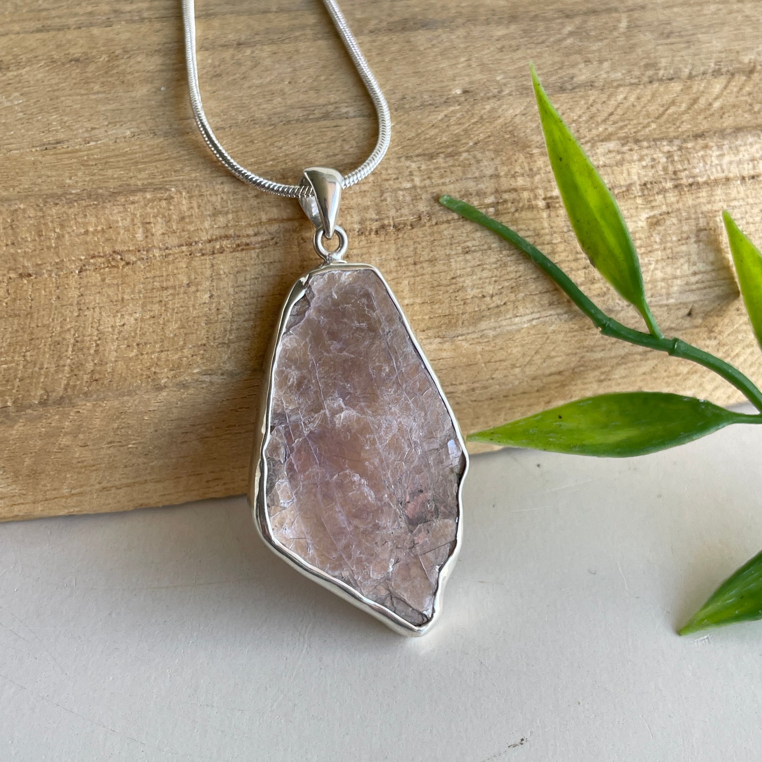 Lepidolite Mica Pendant