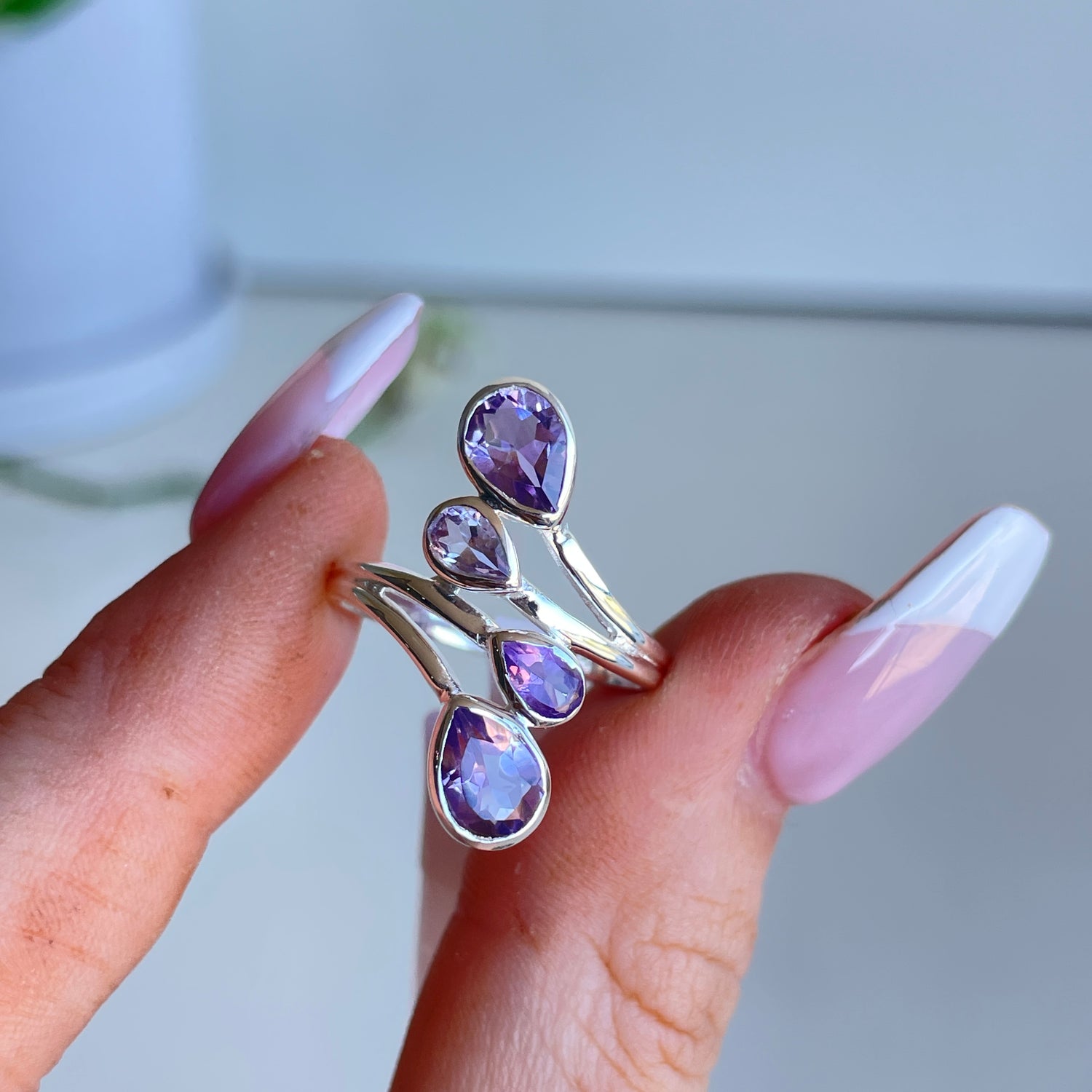 Amethyst Multi Stone Ring R4795