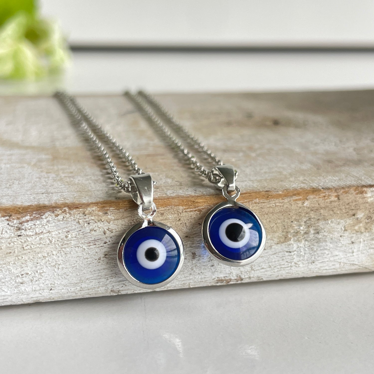 Silver Evil Eye Necklace