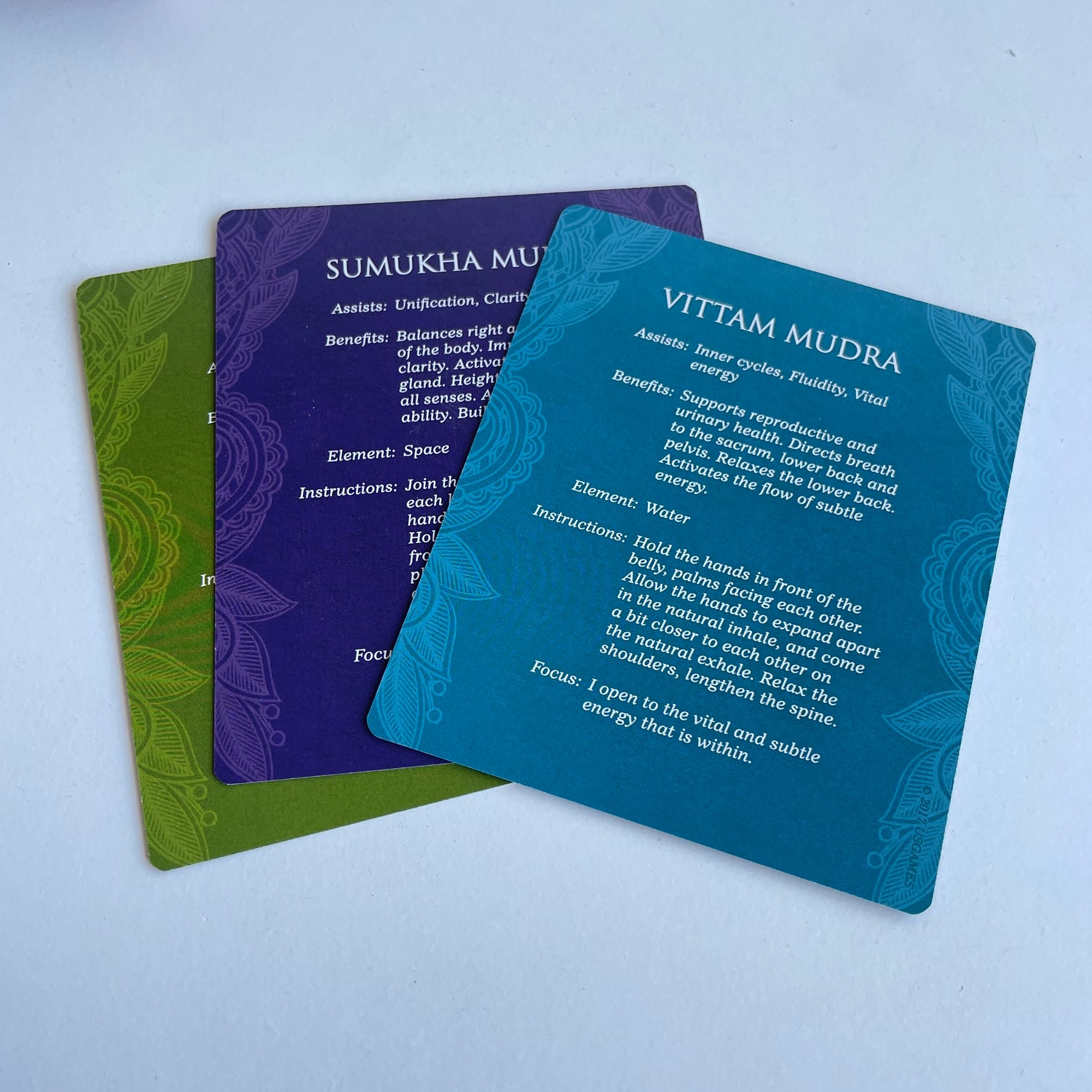 Mudras For Awakening the Five Elements Cards