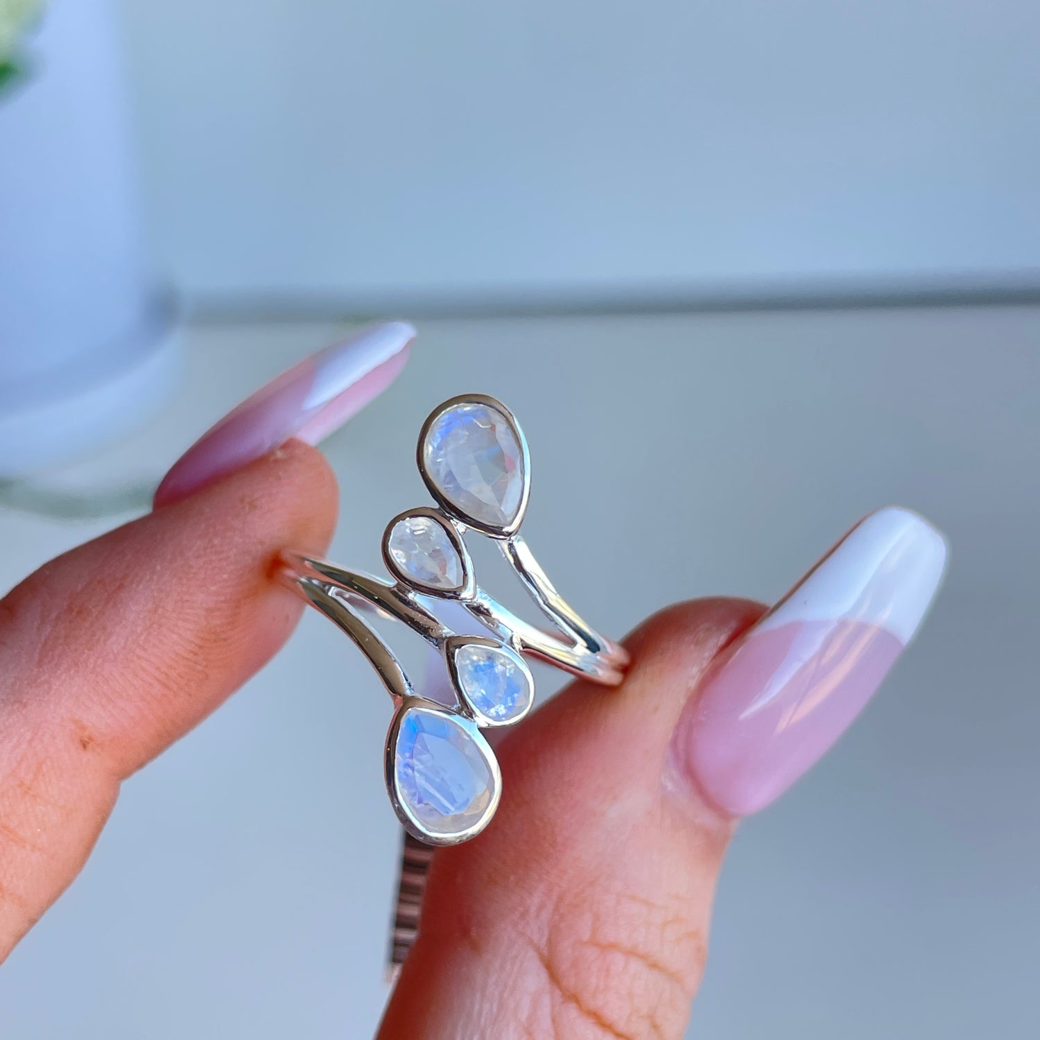 Moonstone Multi Stone Ring R4795