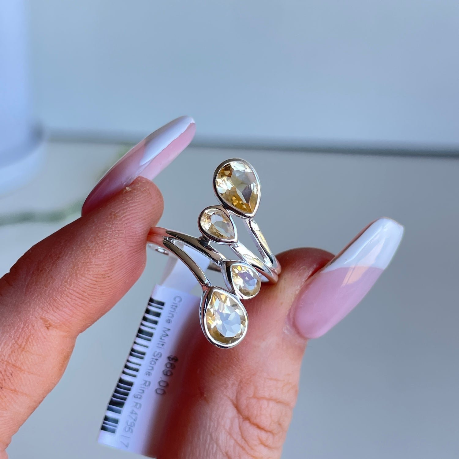 Citrine Multi Stone Ring R4795
