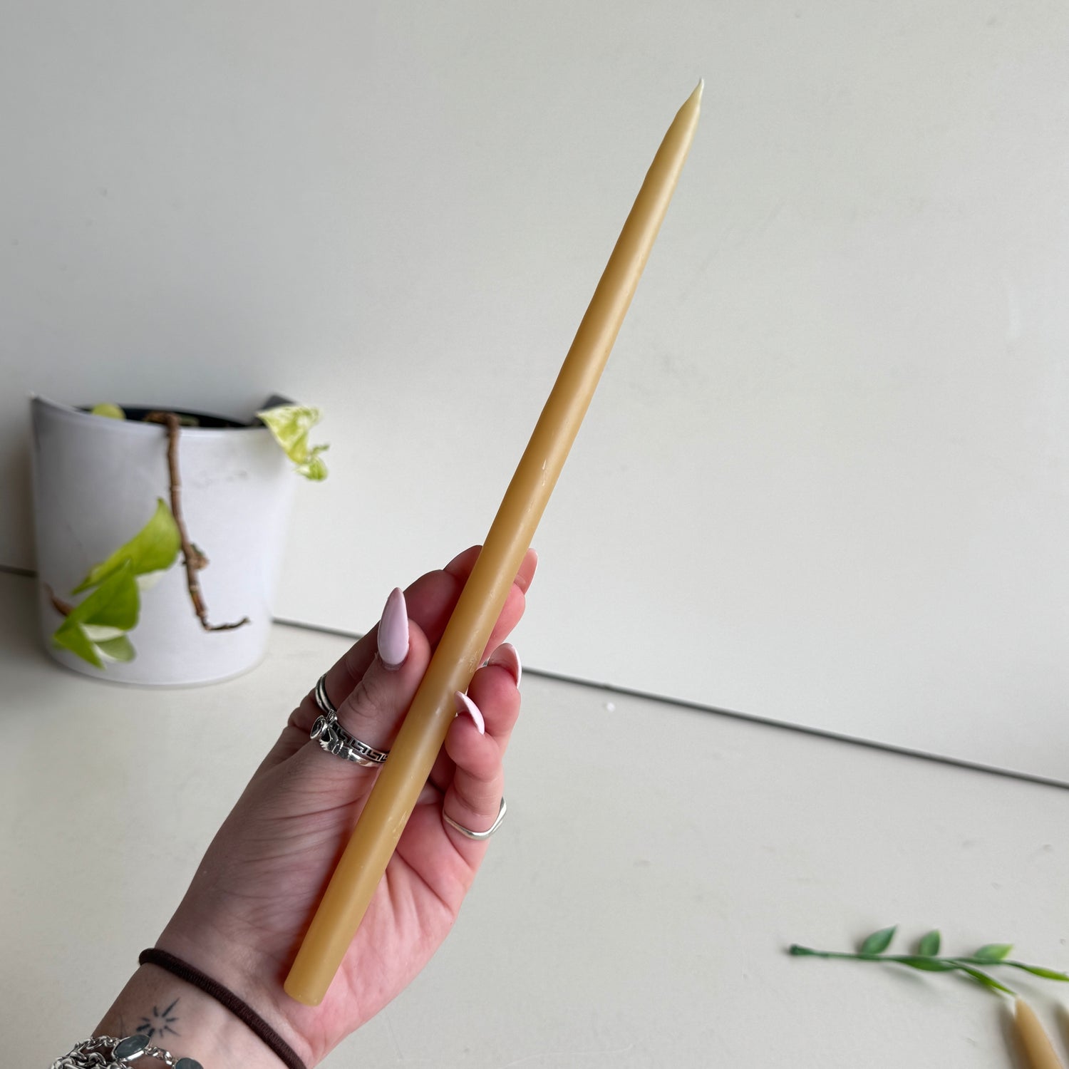 Beeswax 25cm Prayer Candle