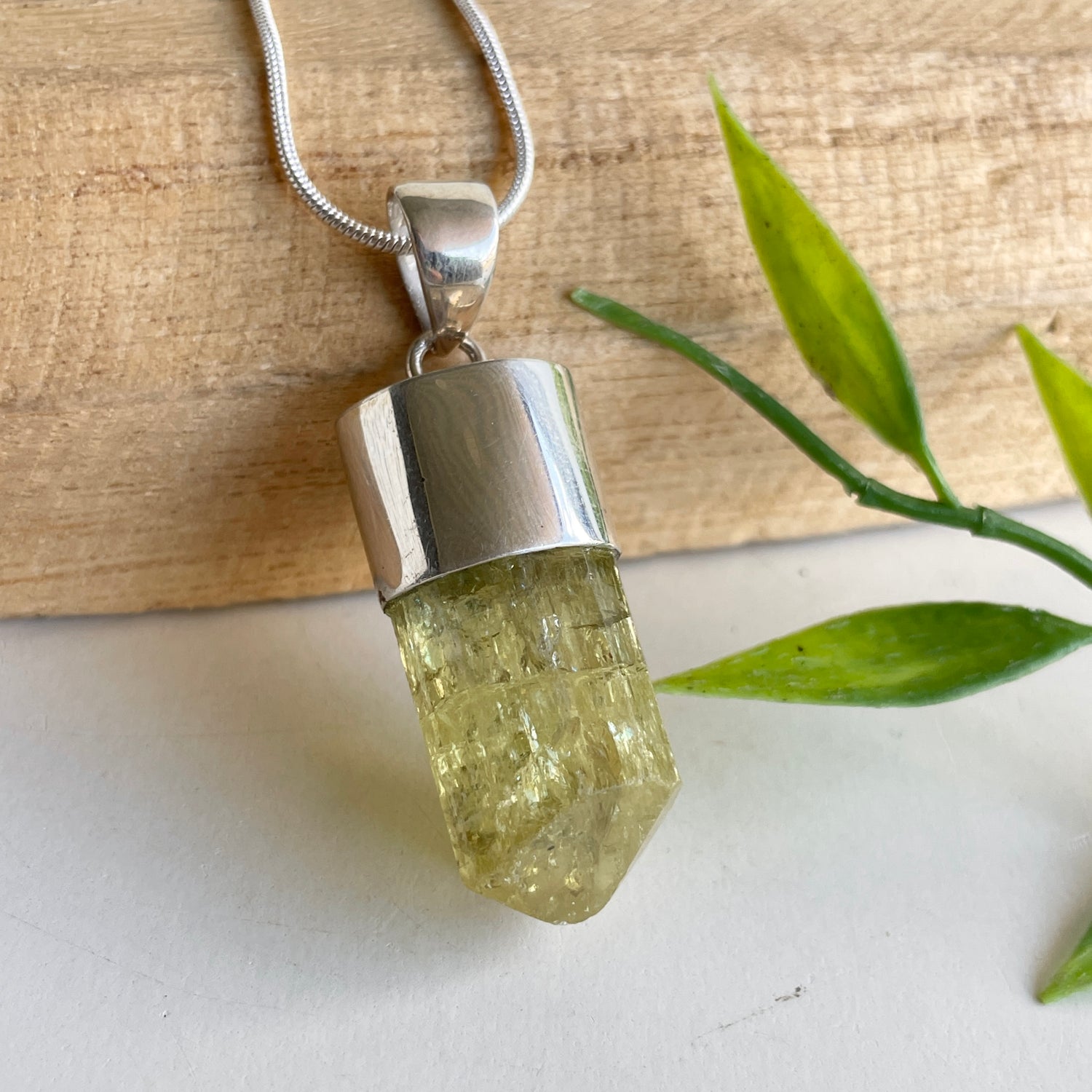 Yellow Apatite Pendant