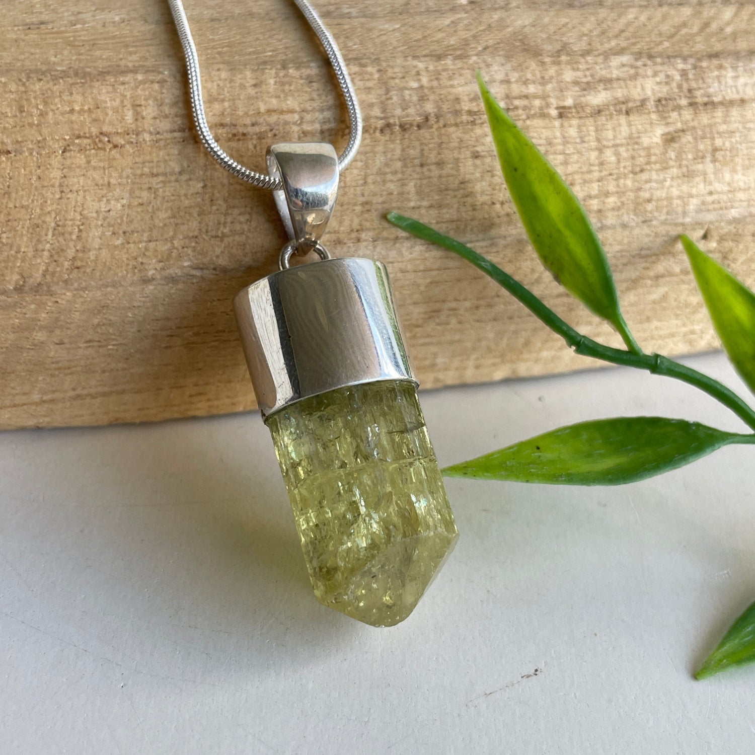 Yellow Apatite Pendant