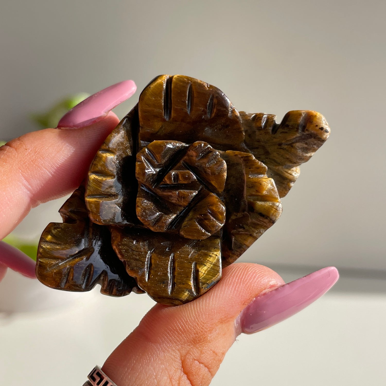 Tigers Eye Flower 6cm