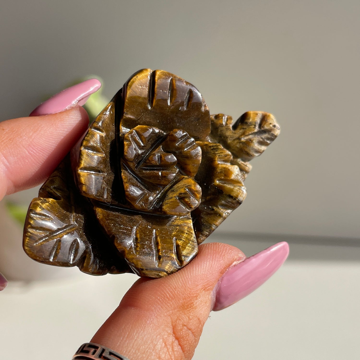 Tigers Eye Flower 6cm