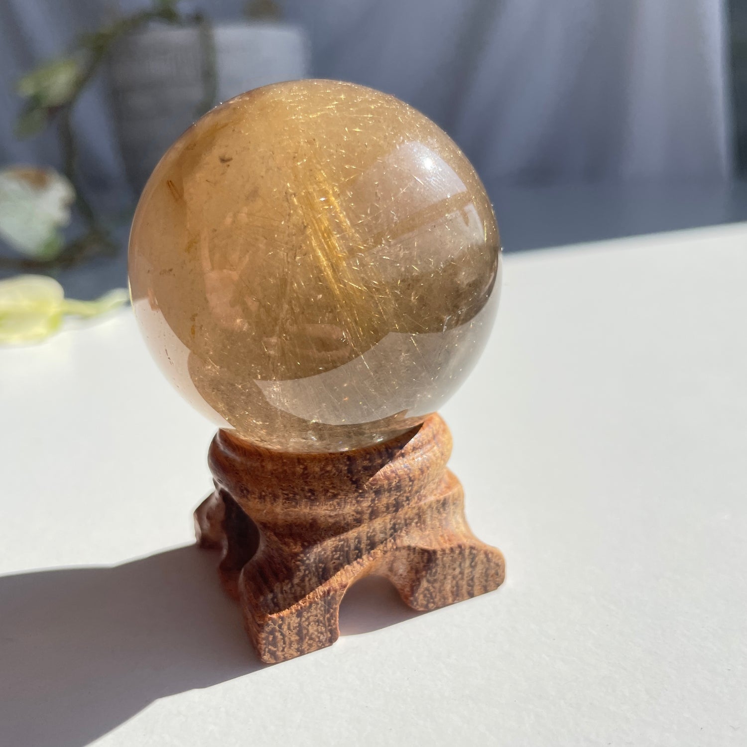 Rutilated Quartz Sphere 5cm