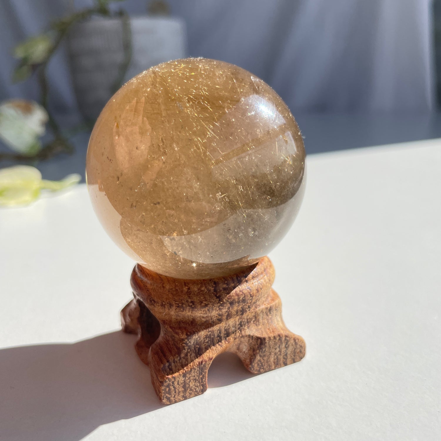 Rutilated Quartz Sphere 5cm
