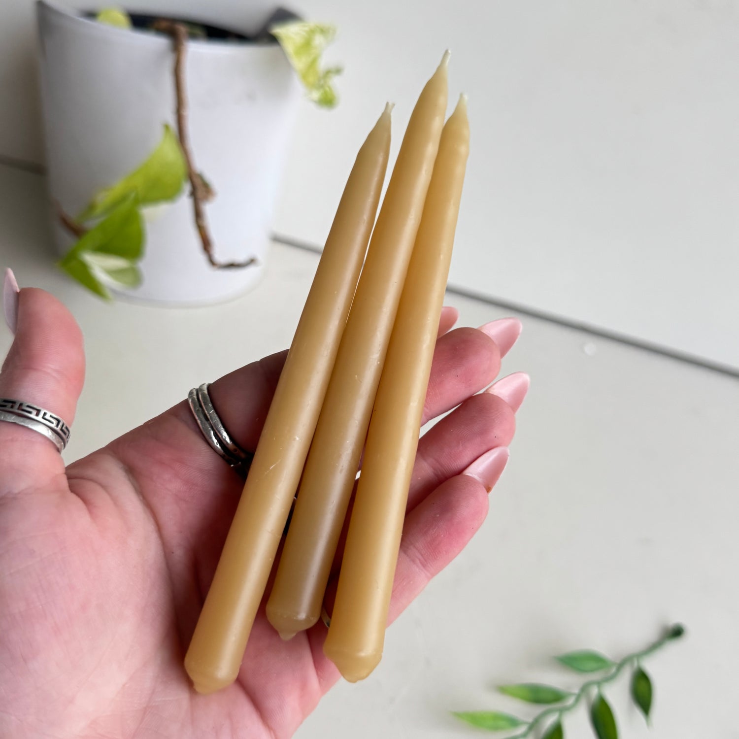 Beeswax Wish Candle