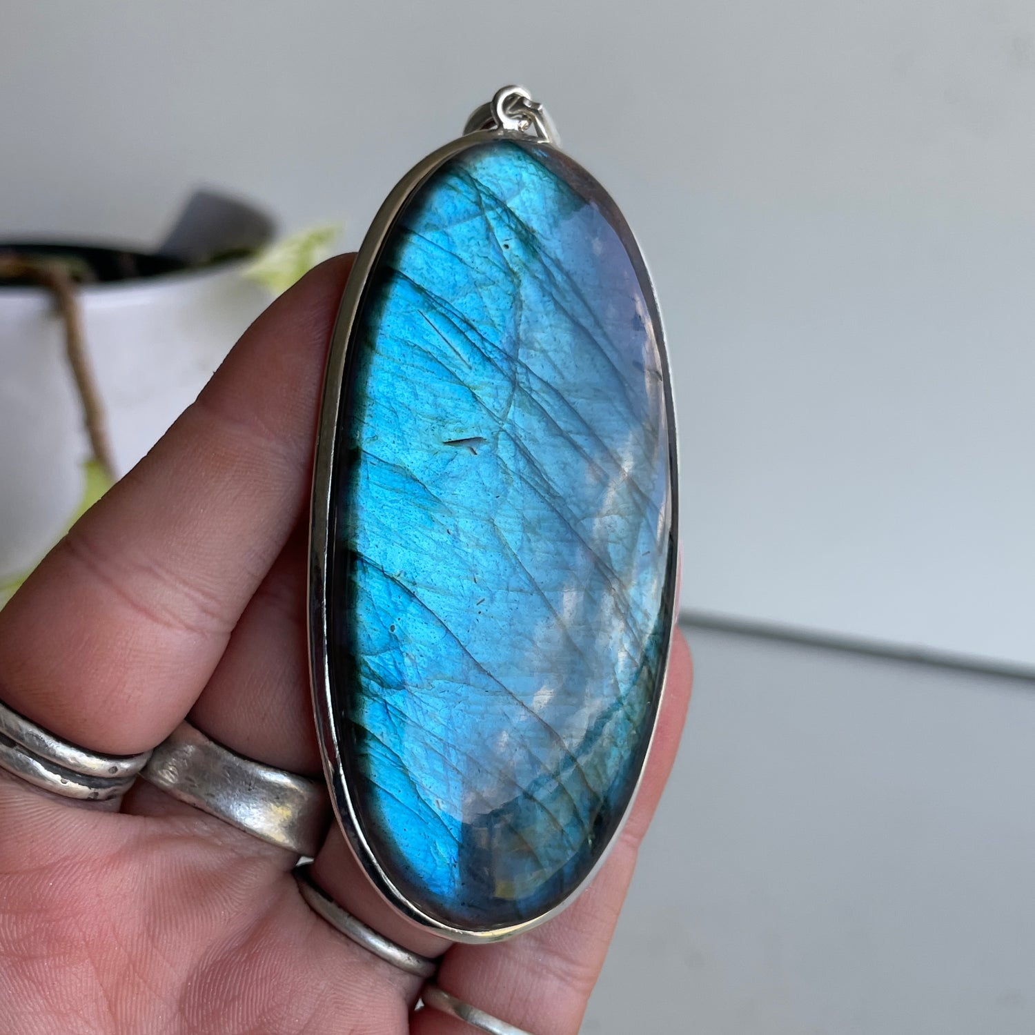Labradorite Oval Pendant
