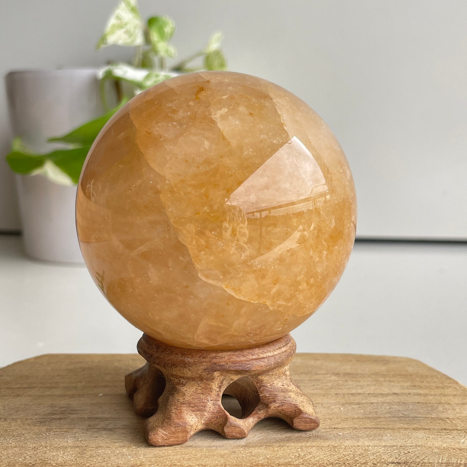 Golden Healer Quartz Sphere 7.4cm
