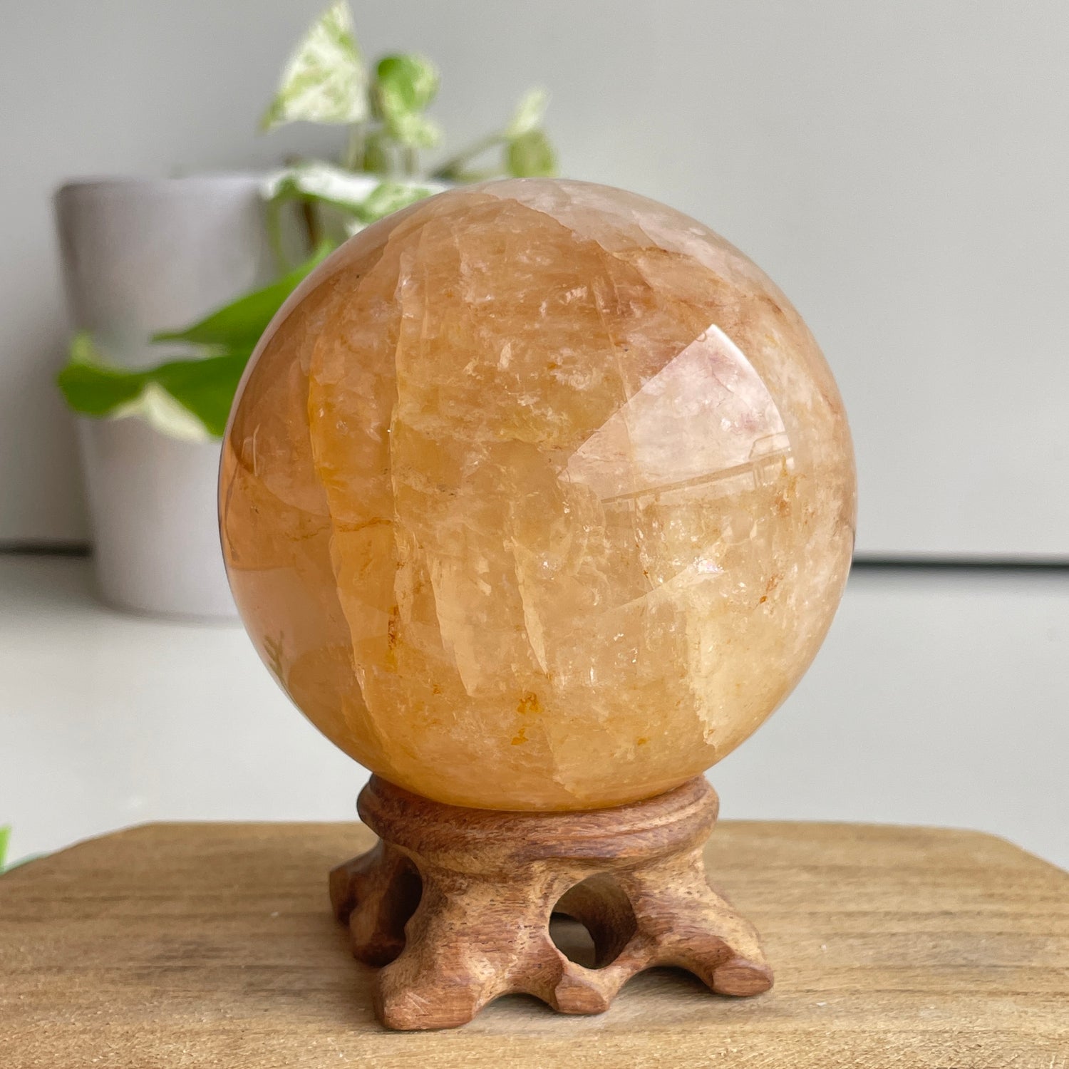 Golden Healer Quartz Sphere 7.4cm