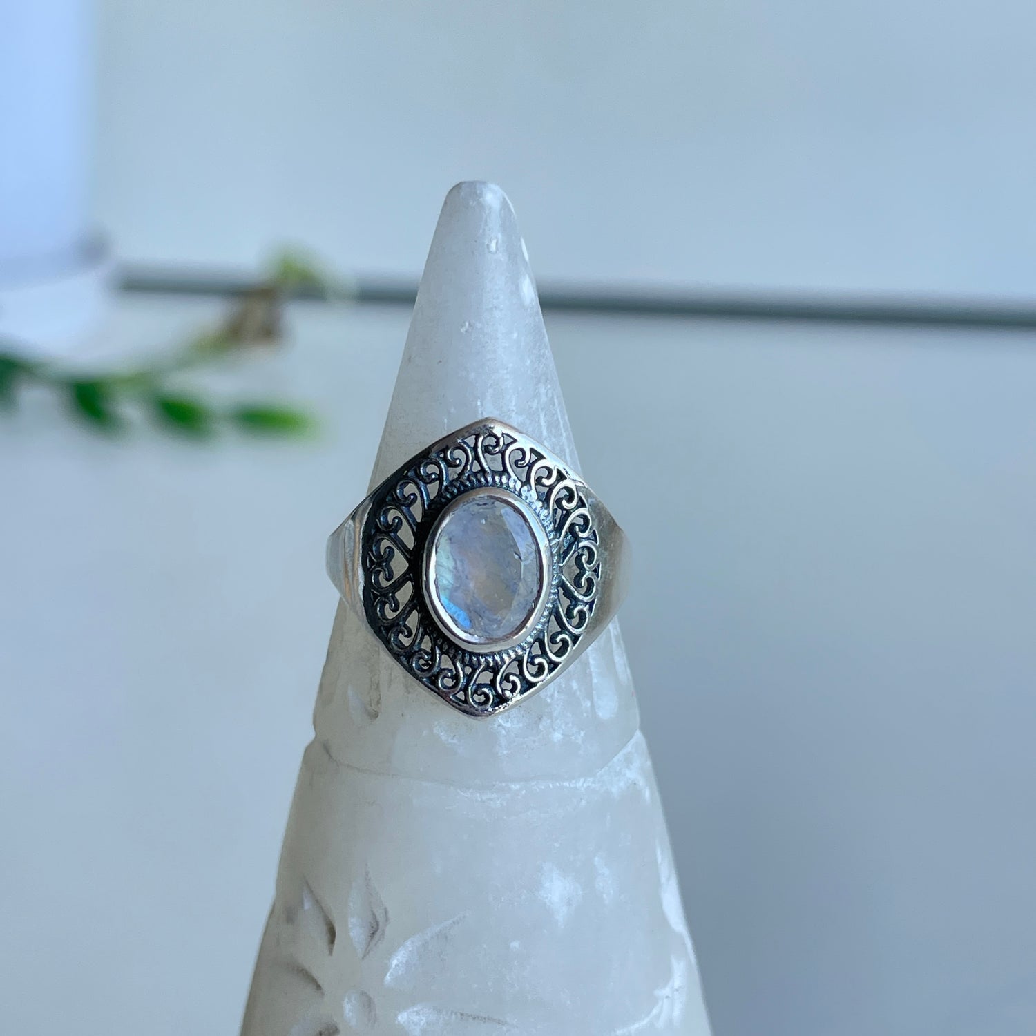 Moonstone Oval Ring