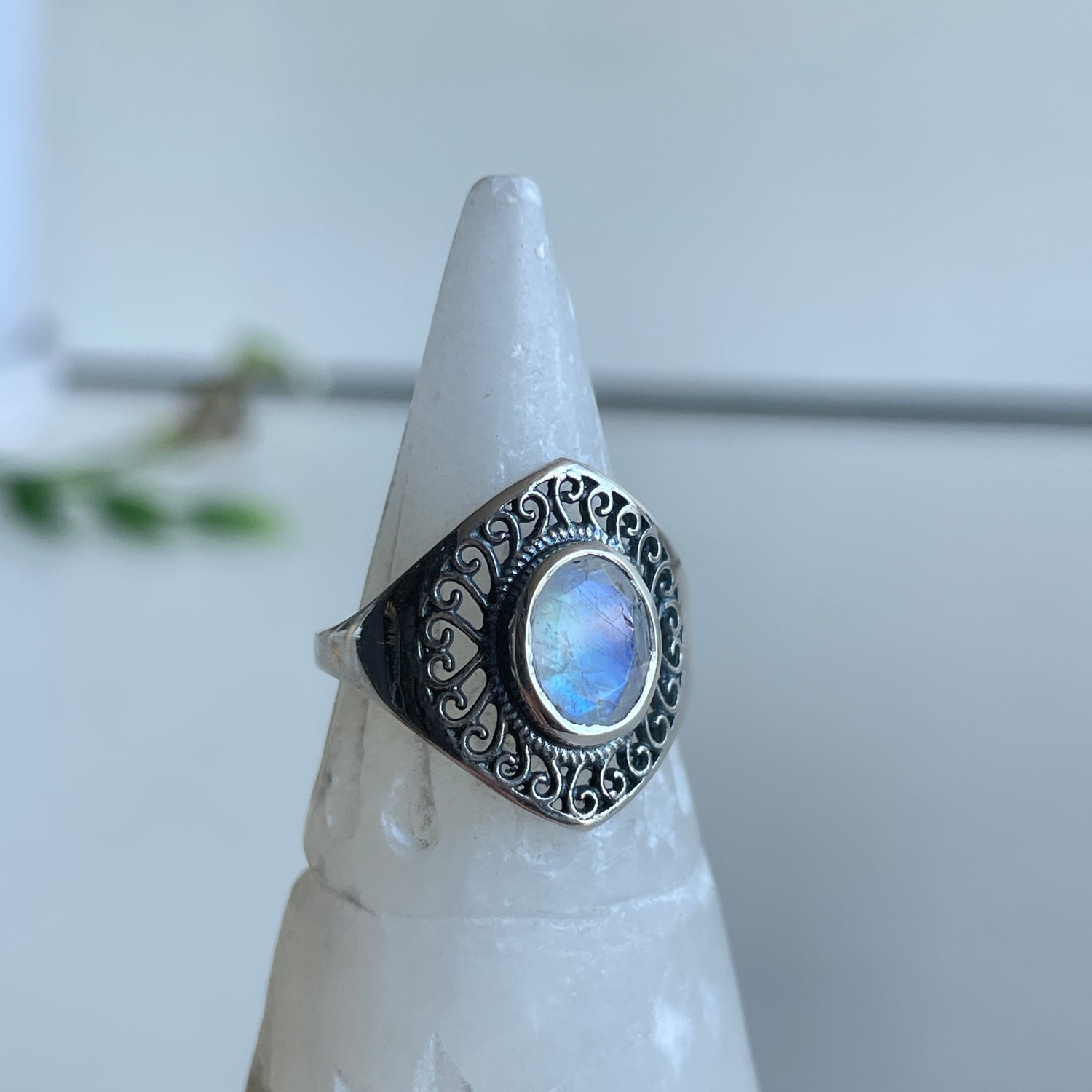 Moonstone Oval Ring