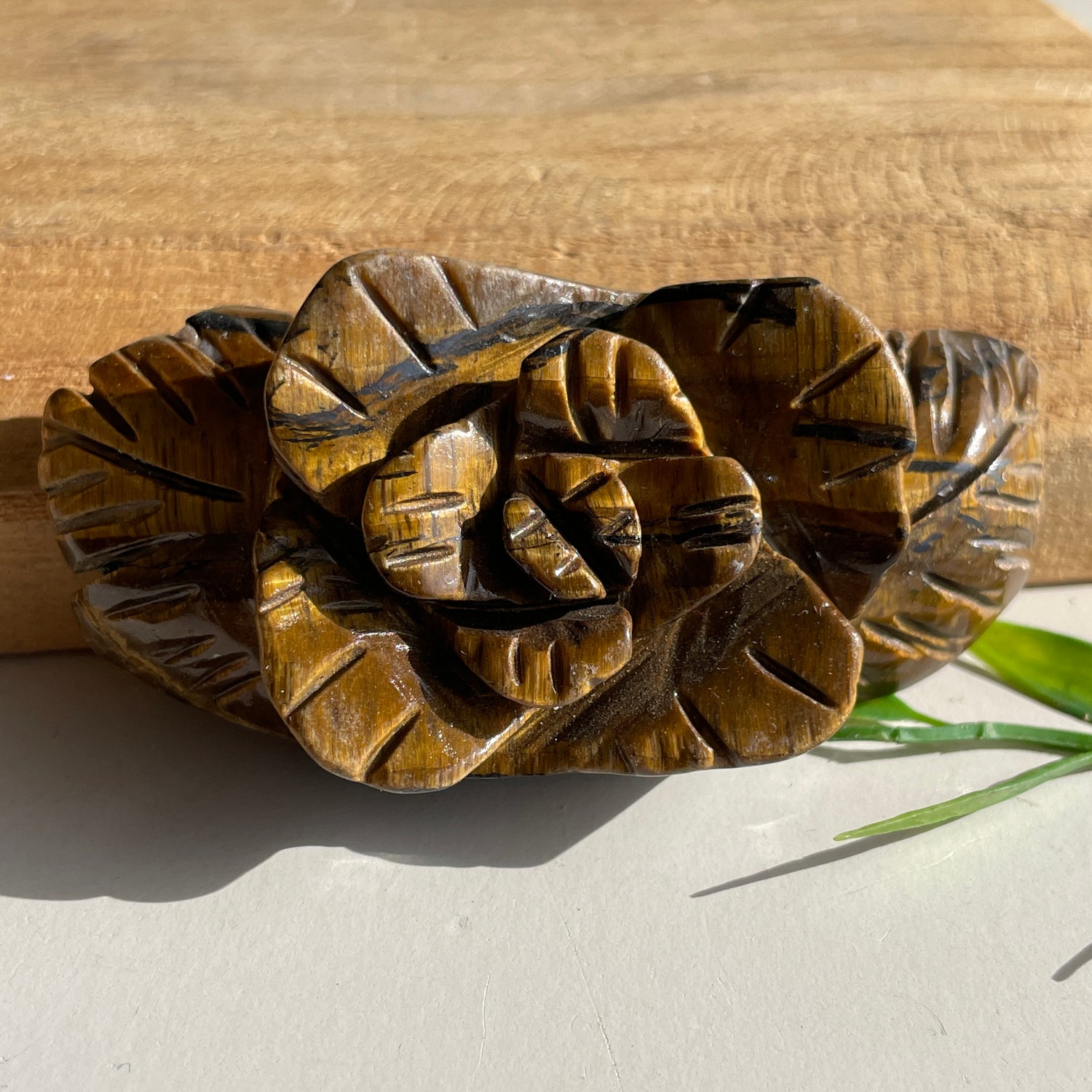 Tigers Eye Flower 8.5cm