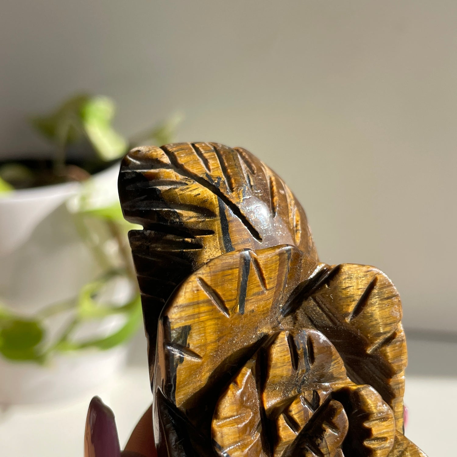 Tigers Eye Flower 8.5cm