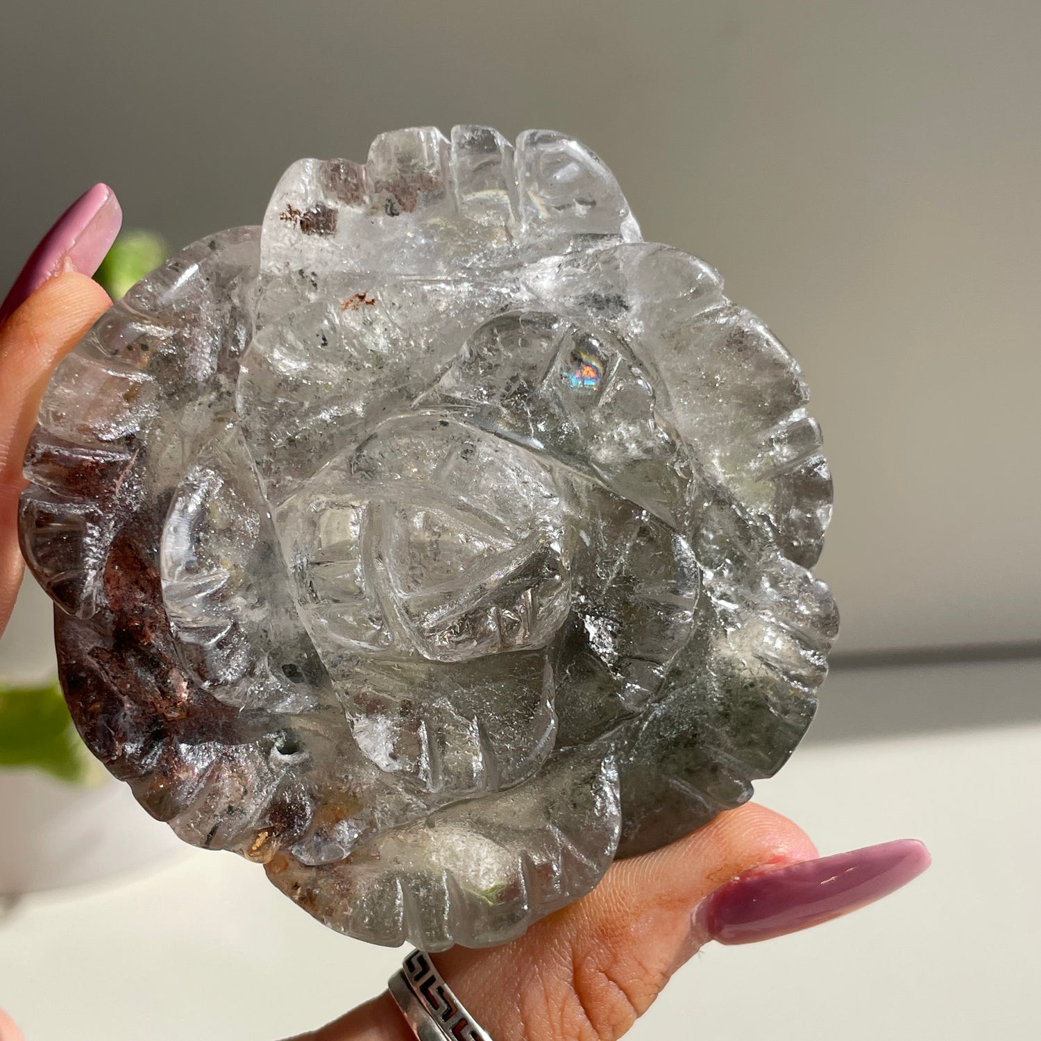 Lodolite Flower 7.2cm
