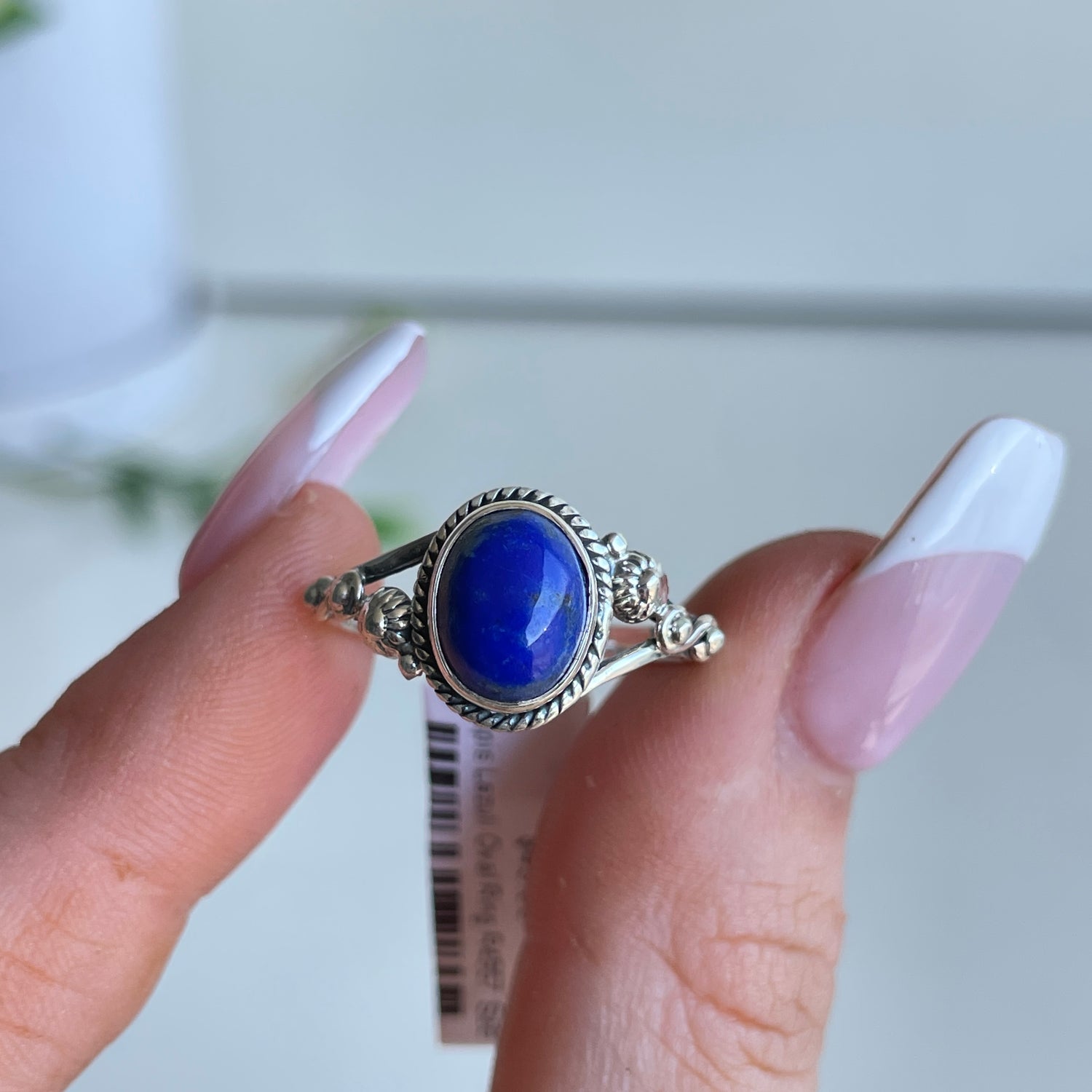 Lapis Lazuli Oval Ring R4957 Sz8