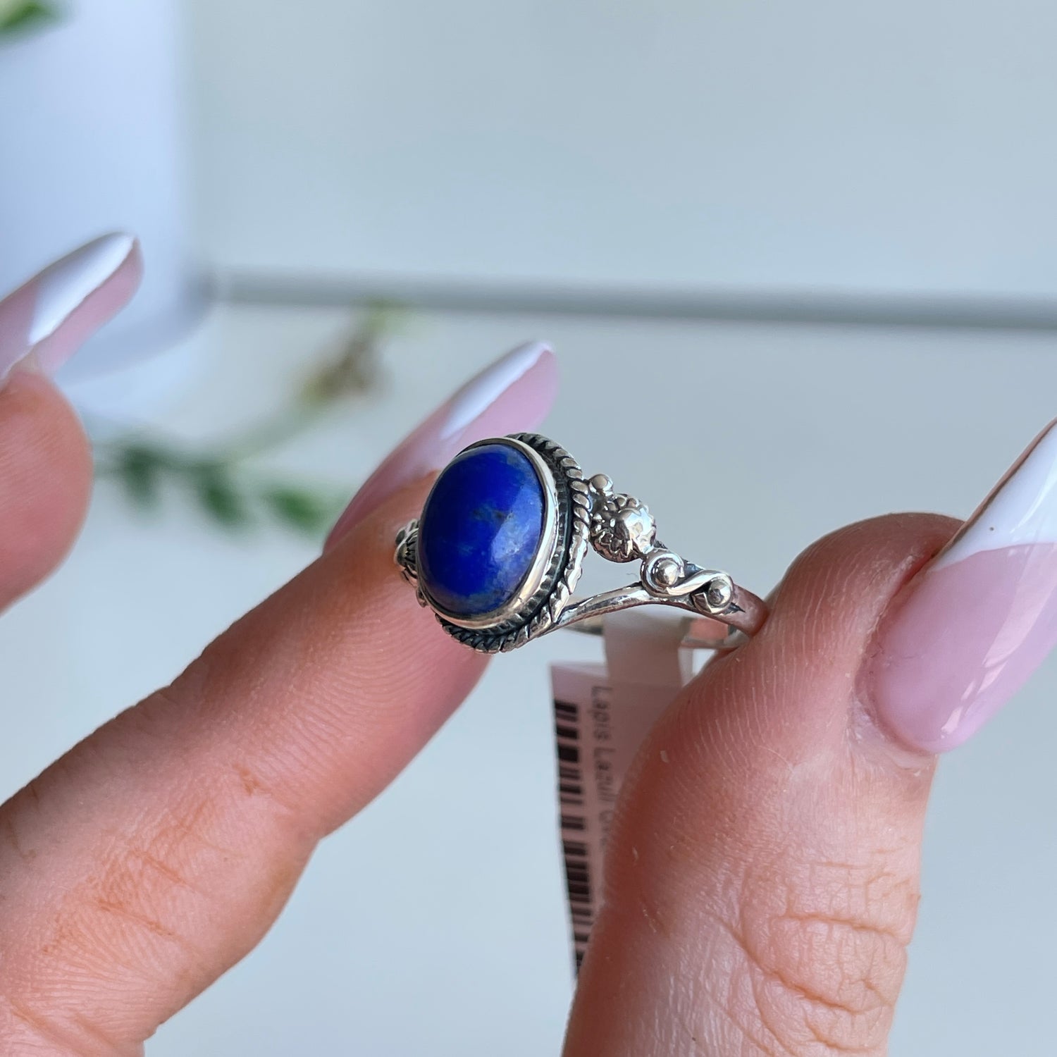 Lapis Lazuli Oval Ring R4957 Sz8