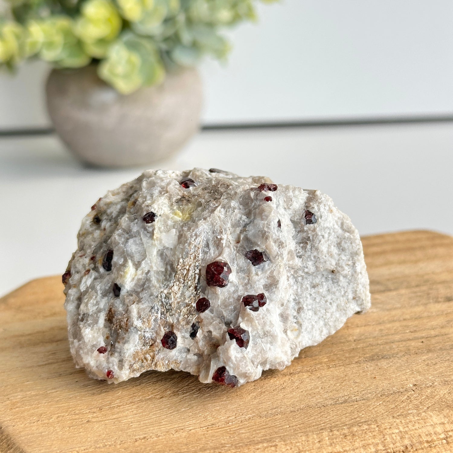 Garnet In Quartz Matrix Pce 218g