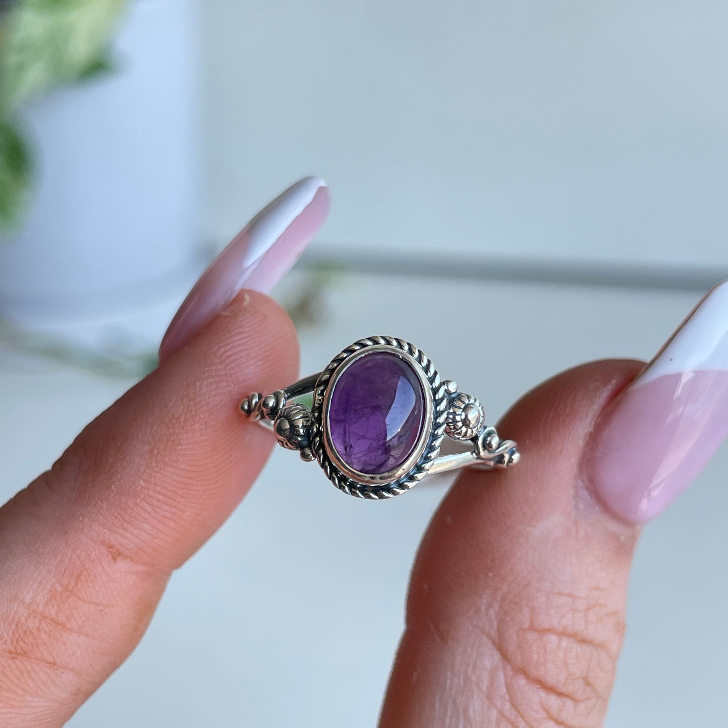 Amethyst Oval Ring R4957