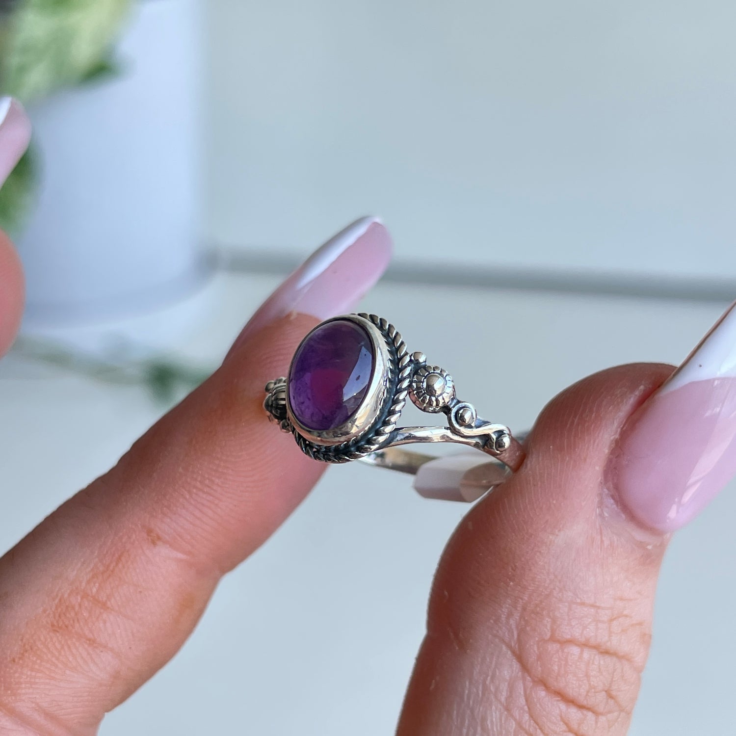 Amethyst Oval Ring R4957