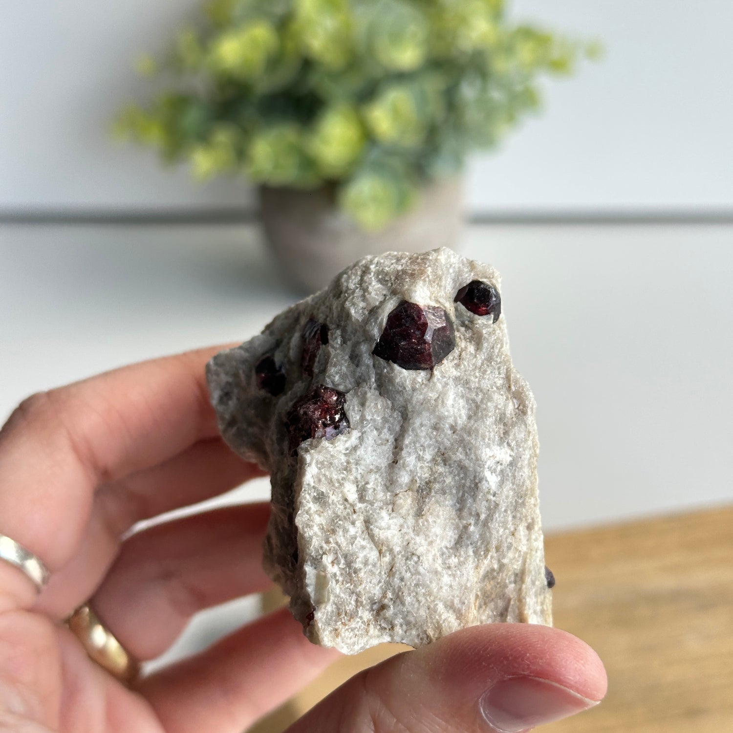 Garnet In Quartz Matrix Pce 138g