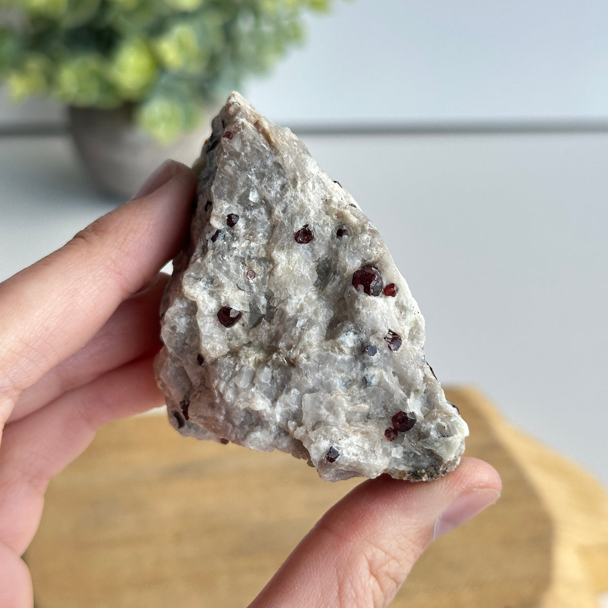 Garnet In Quartz Matrix Pce 132g