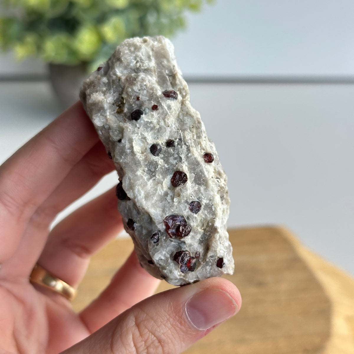 Garnet In Quartz Matrix Pce 132g