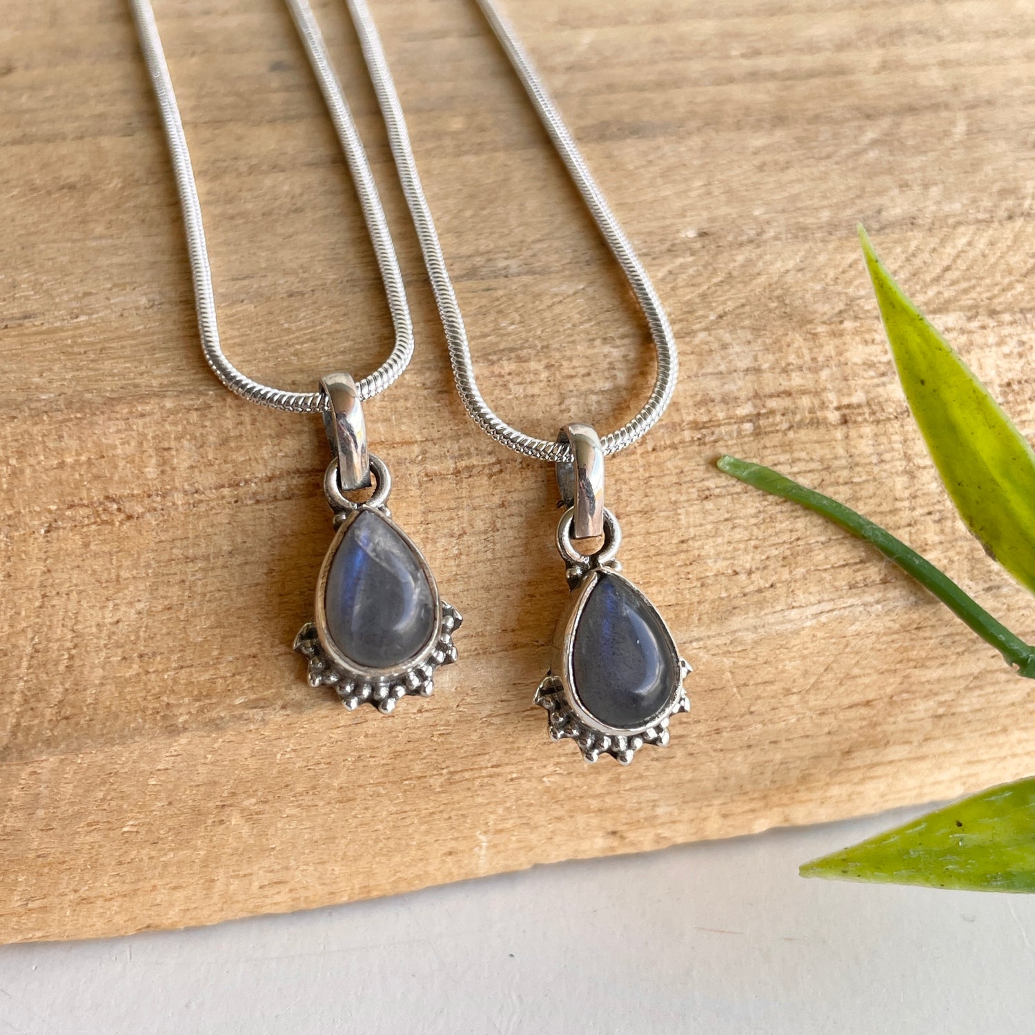 Labradorite Teardrop Pendant