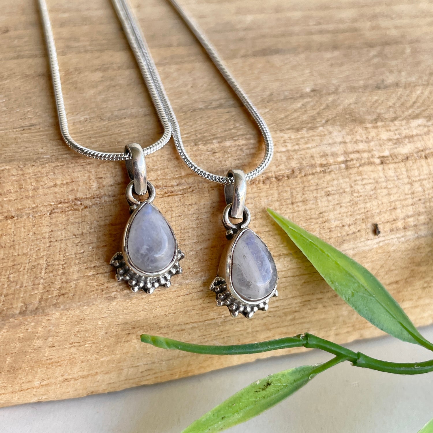 Moonstone Teardrop Pendant