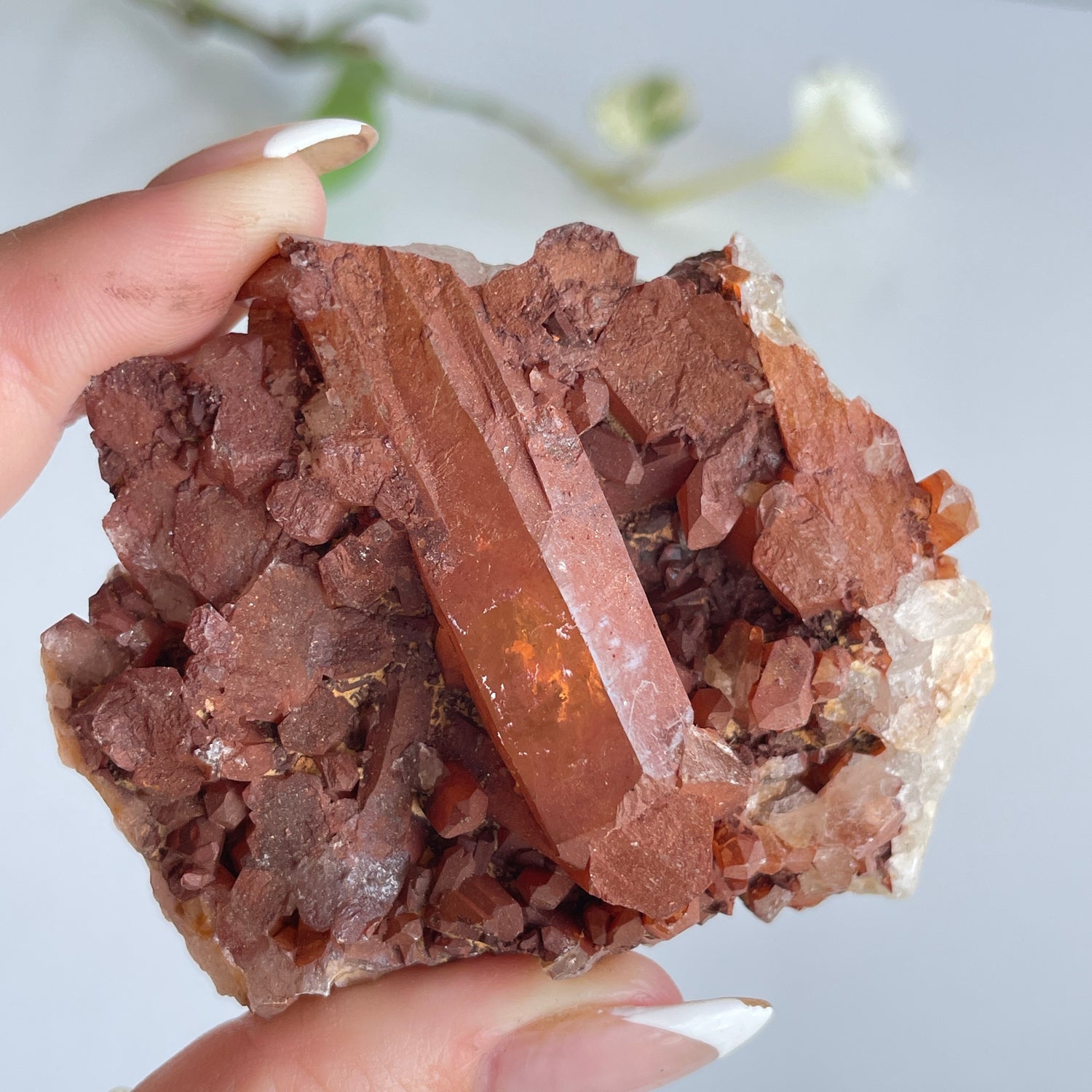 Tangerine Quartz Cluster 112g 01
