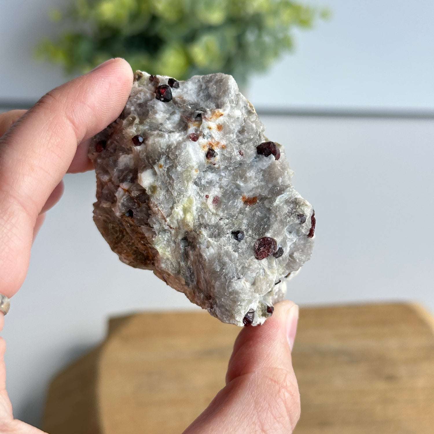 Garnet In Quartz Matrix Pce 134g