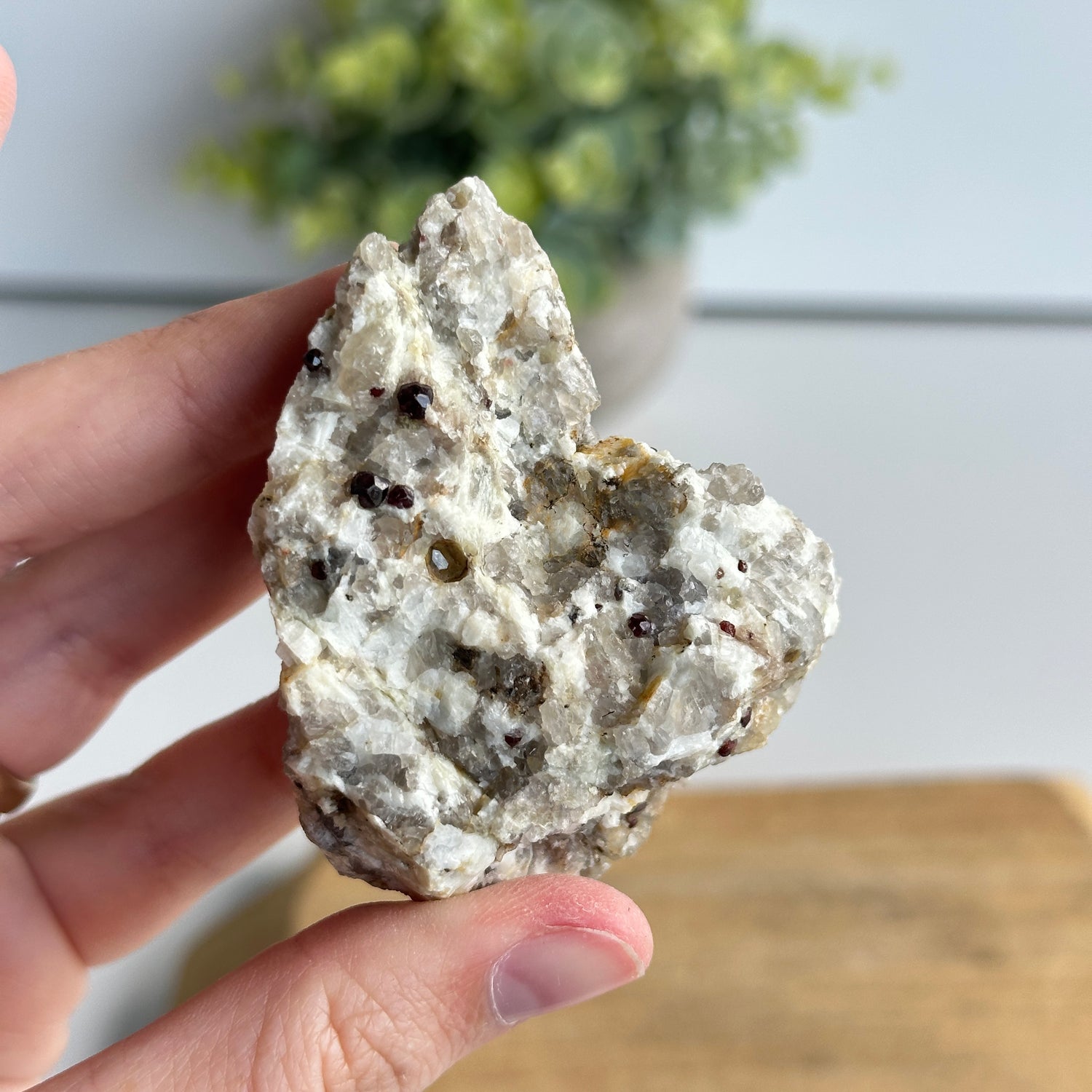 Garnet In Quartz Matrix Pce 92g