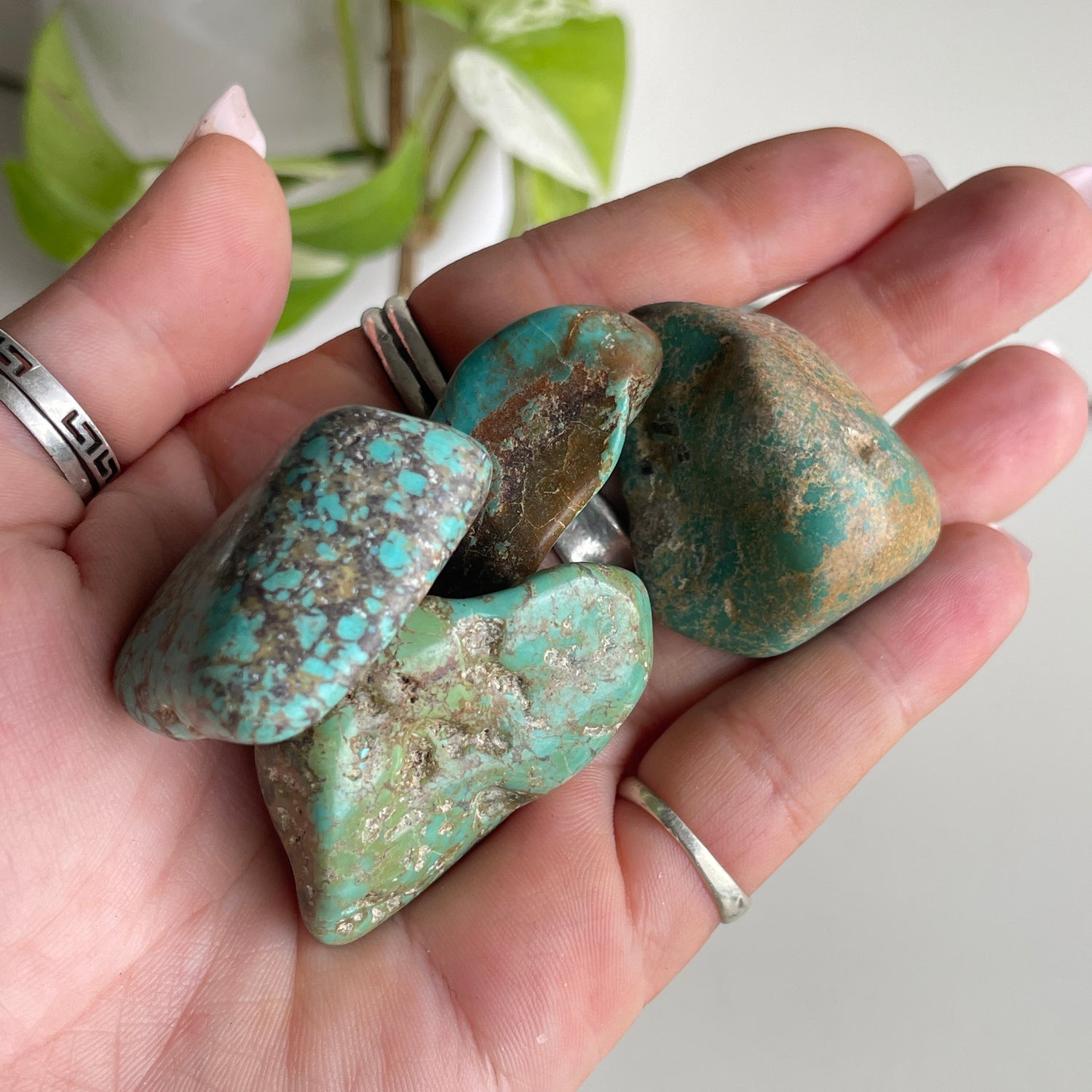 Turquoise Tumbled Lge Extra Quality
