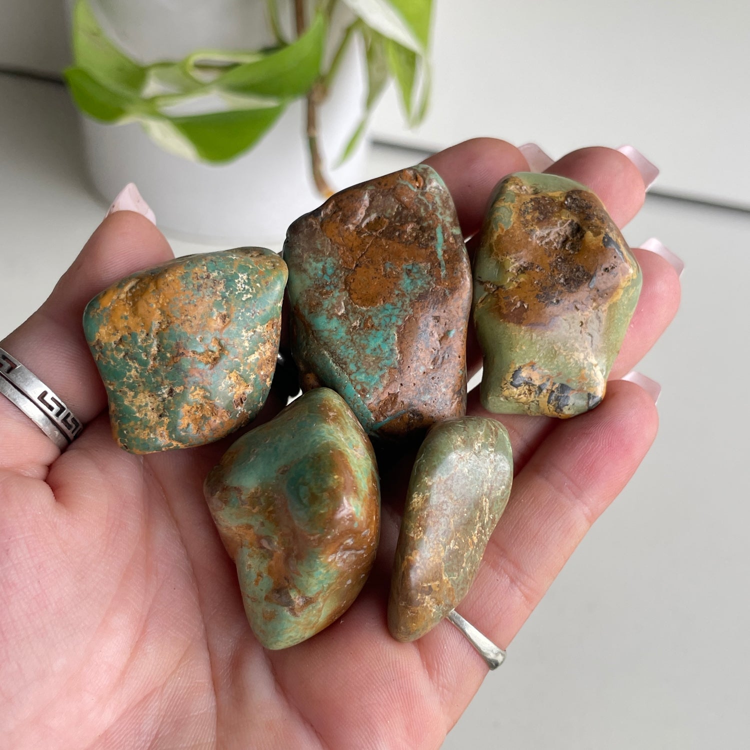 Turquoise Tumbled Lge