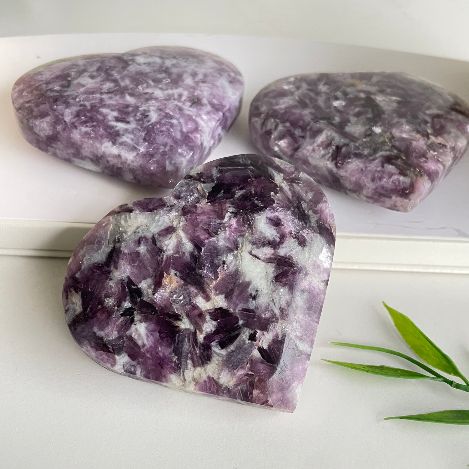 Lepidolite Heart Large
