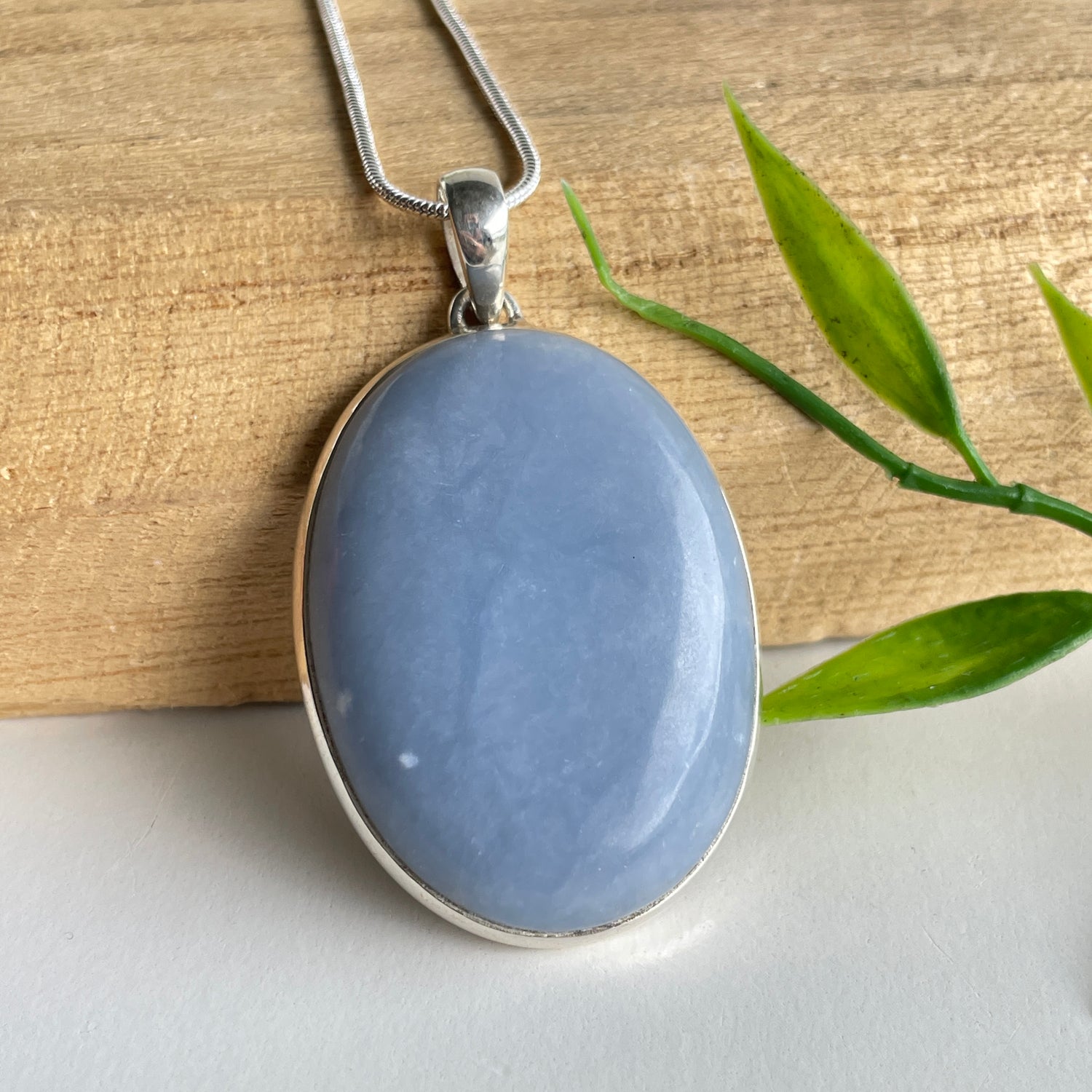 Angelite Oval Pendant