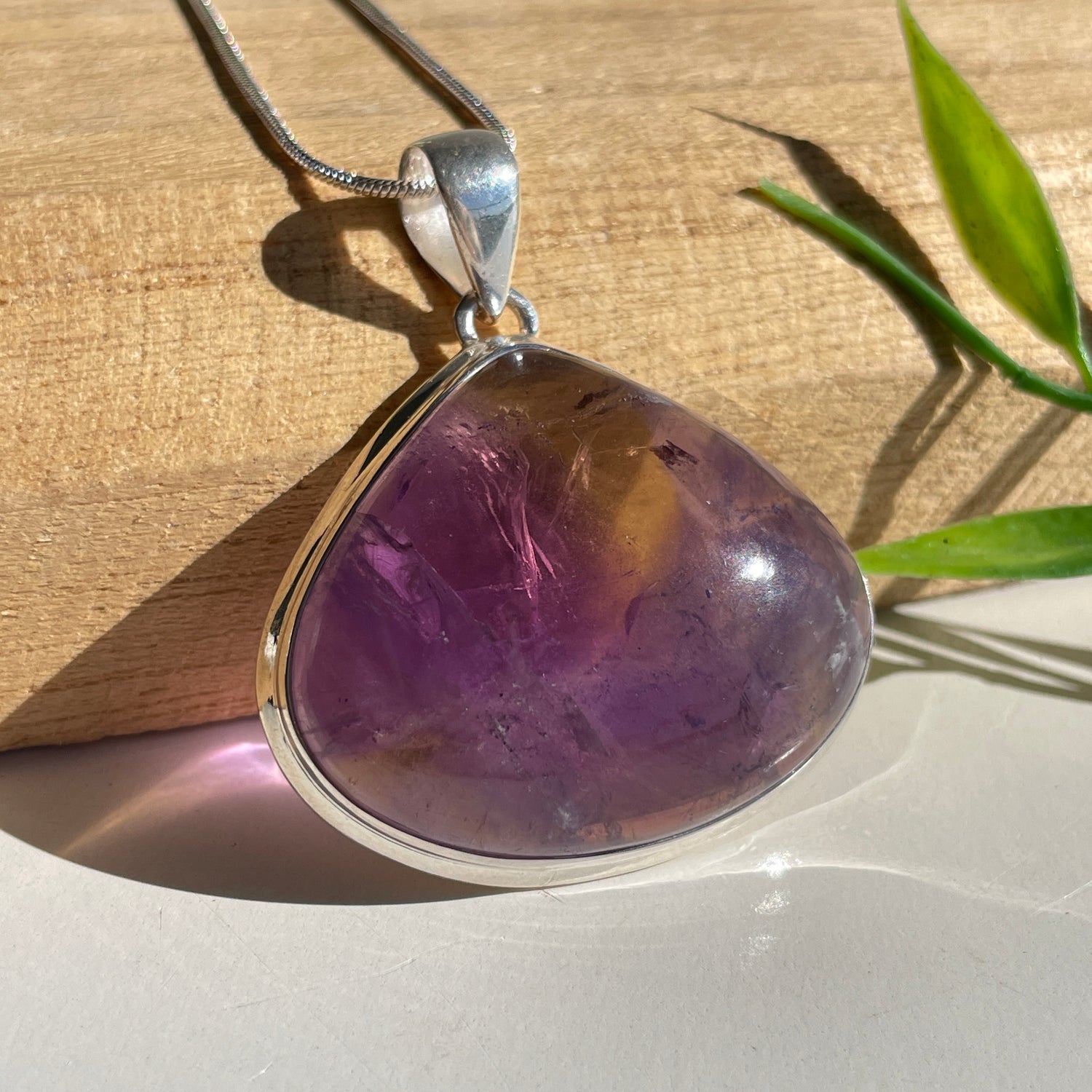 Ametrine Triangle Pendant