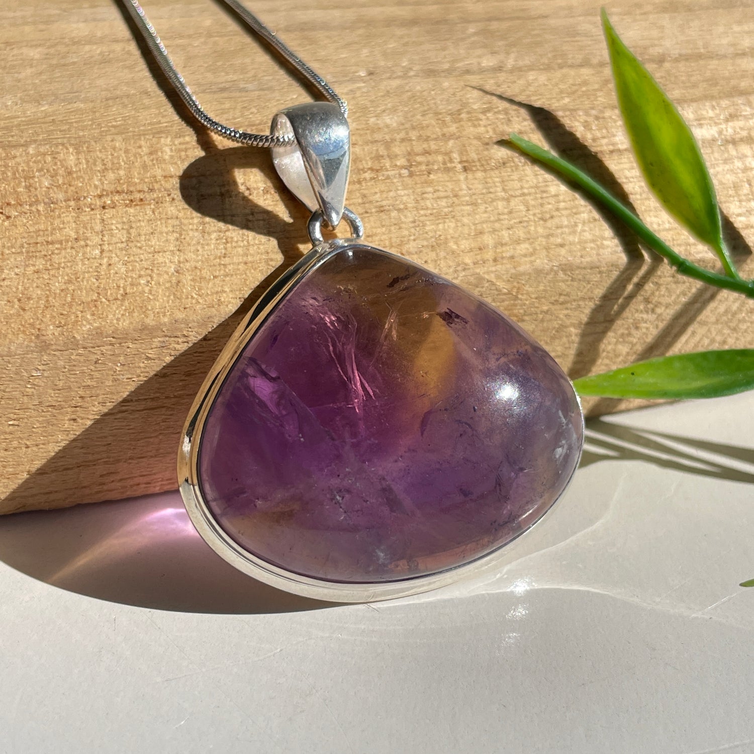 Ametrine Triangle Pendant