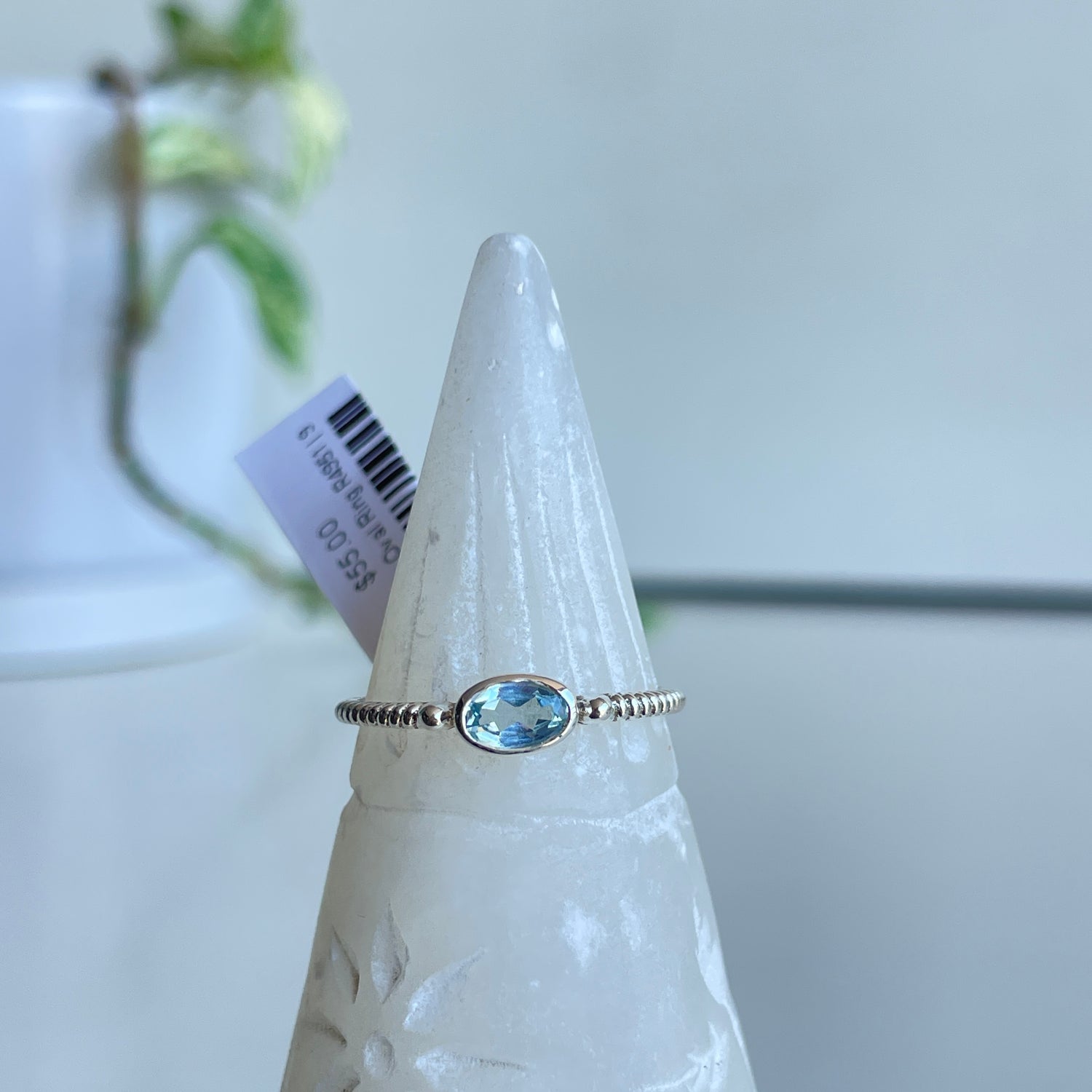 Blue Topaz Oval Ring R4951