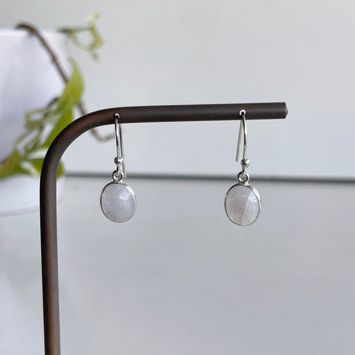 Moonstone Oval Earrings