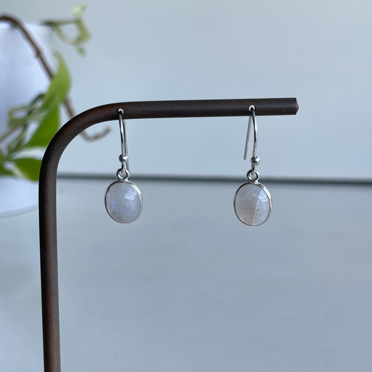 Moonstone Oval Earrings