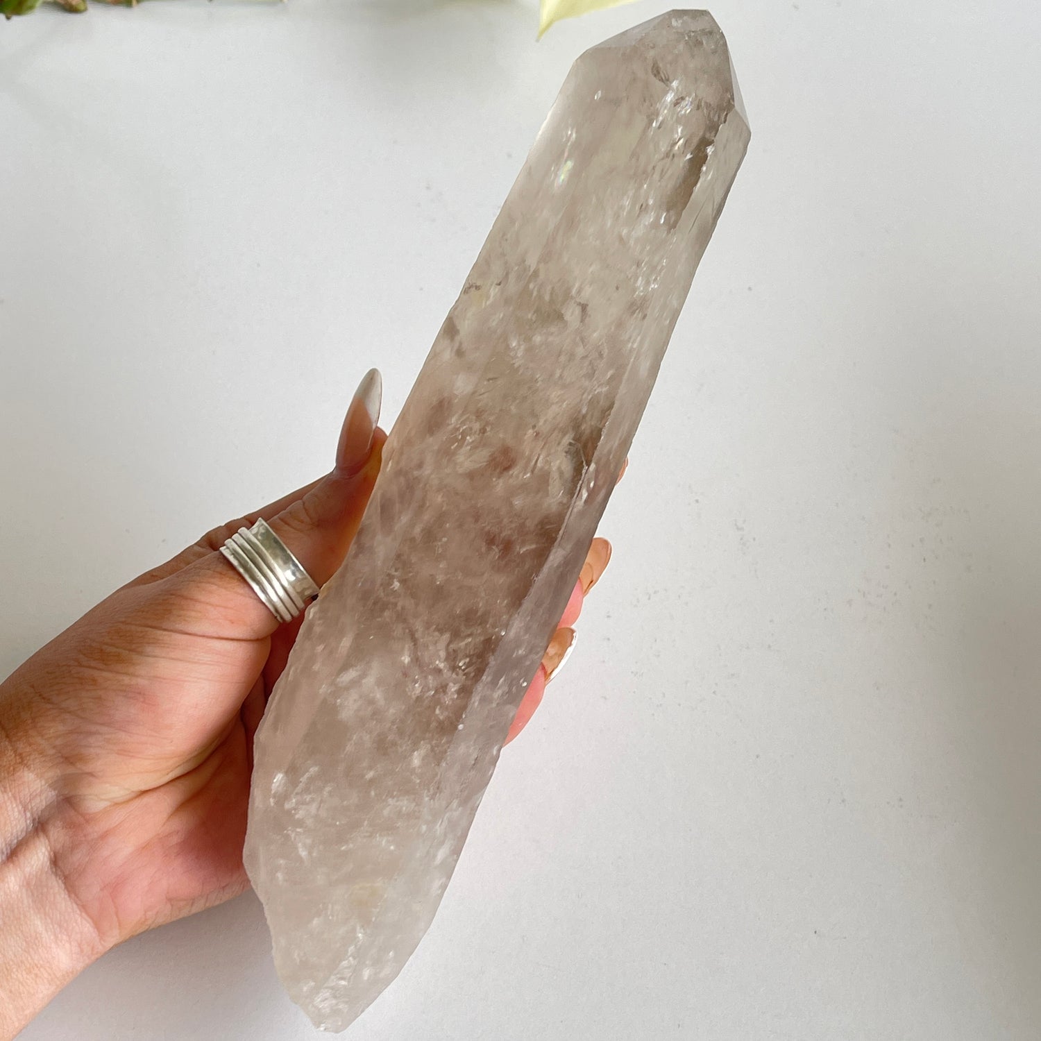 Smoky Quartz Lemurian Point  614g